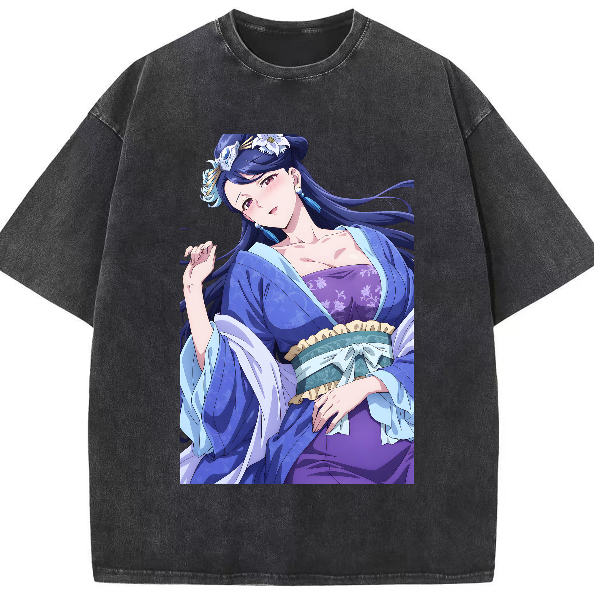 （画像用） 薬屋のひとりごと The Apothecary Diaries 綿100% ヴィンテージ風 半袖Tシャツ（フロントプリント）