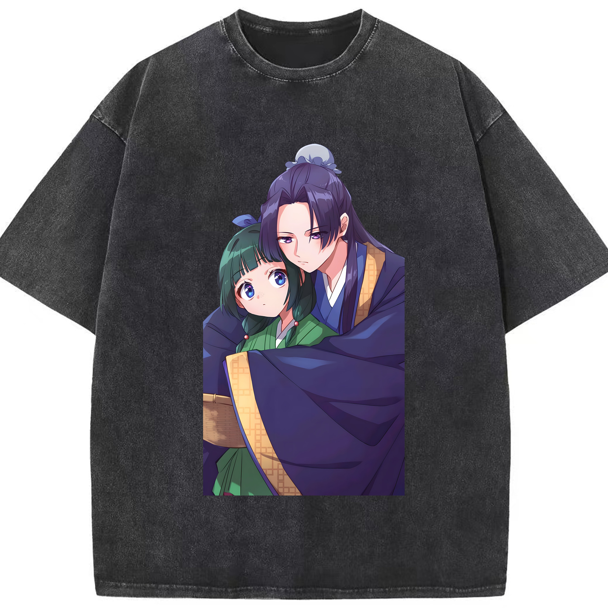 （画像用） 薬屋のひとりごと The Apothecary Diaries 綿100% ヴィンテージ風 半袖Tシャツ（フロントプリント）