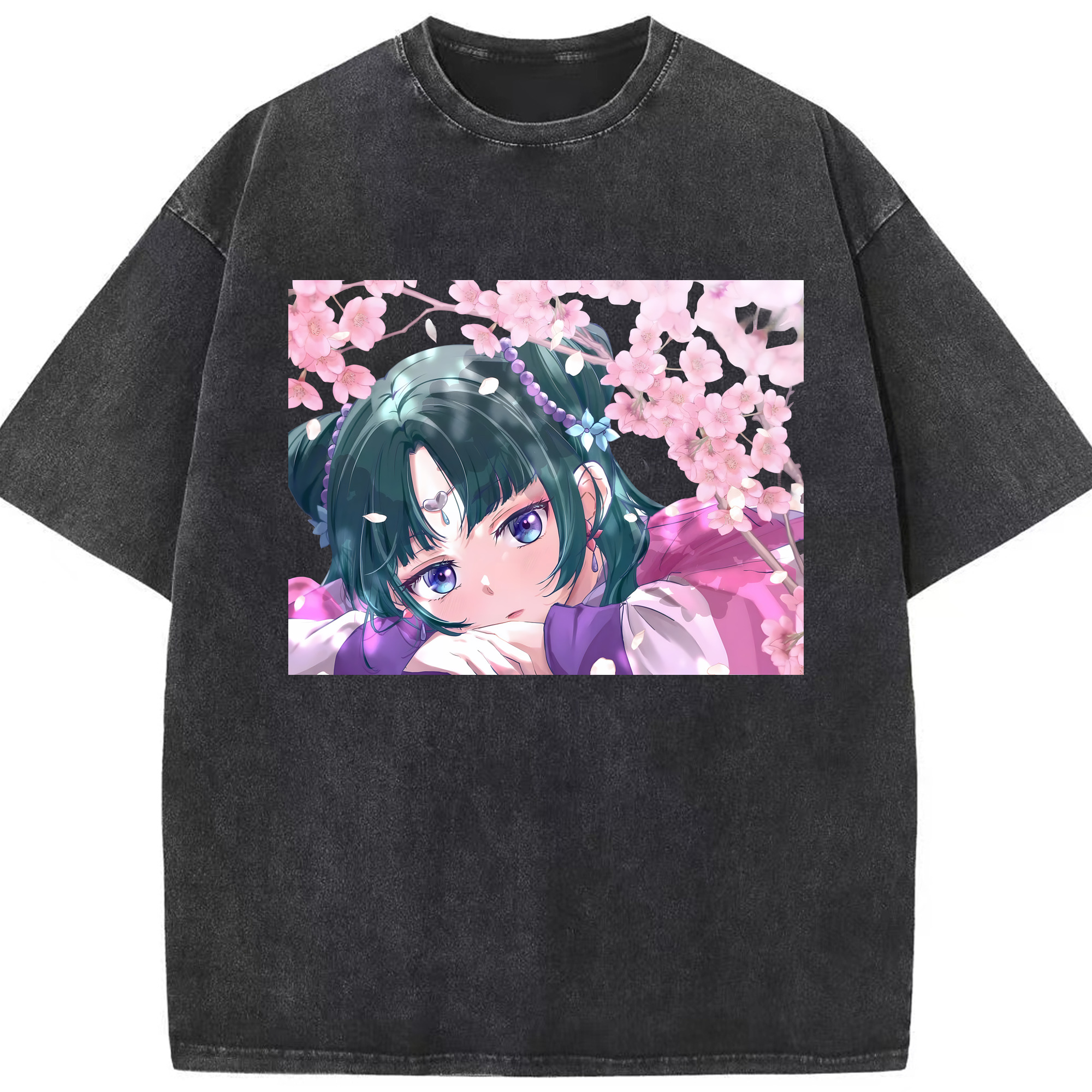 （画像用） 薬屋のひとりごと The Apothecary Diaries 綿100% ヴィンテージ風 半袖Tシャツ（フロントプリント）