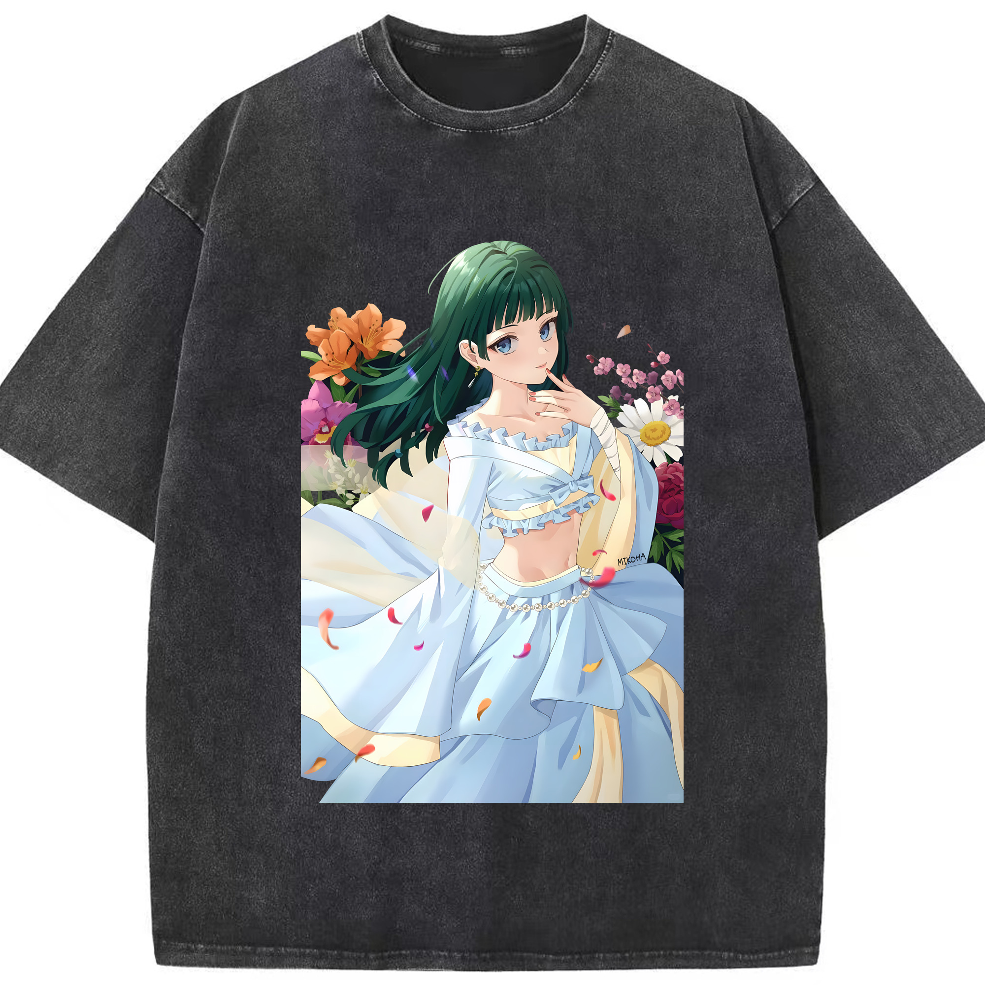 （画像用） 薬屋のひとりごと The Apothecary Diaries 綿100% ヴィンテージ風 半袖Tシャツ（フロントプリント）