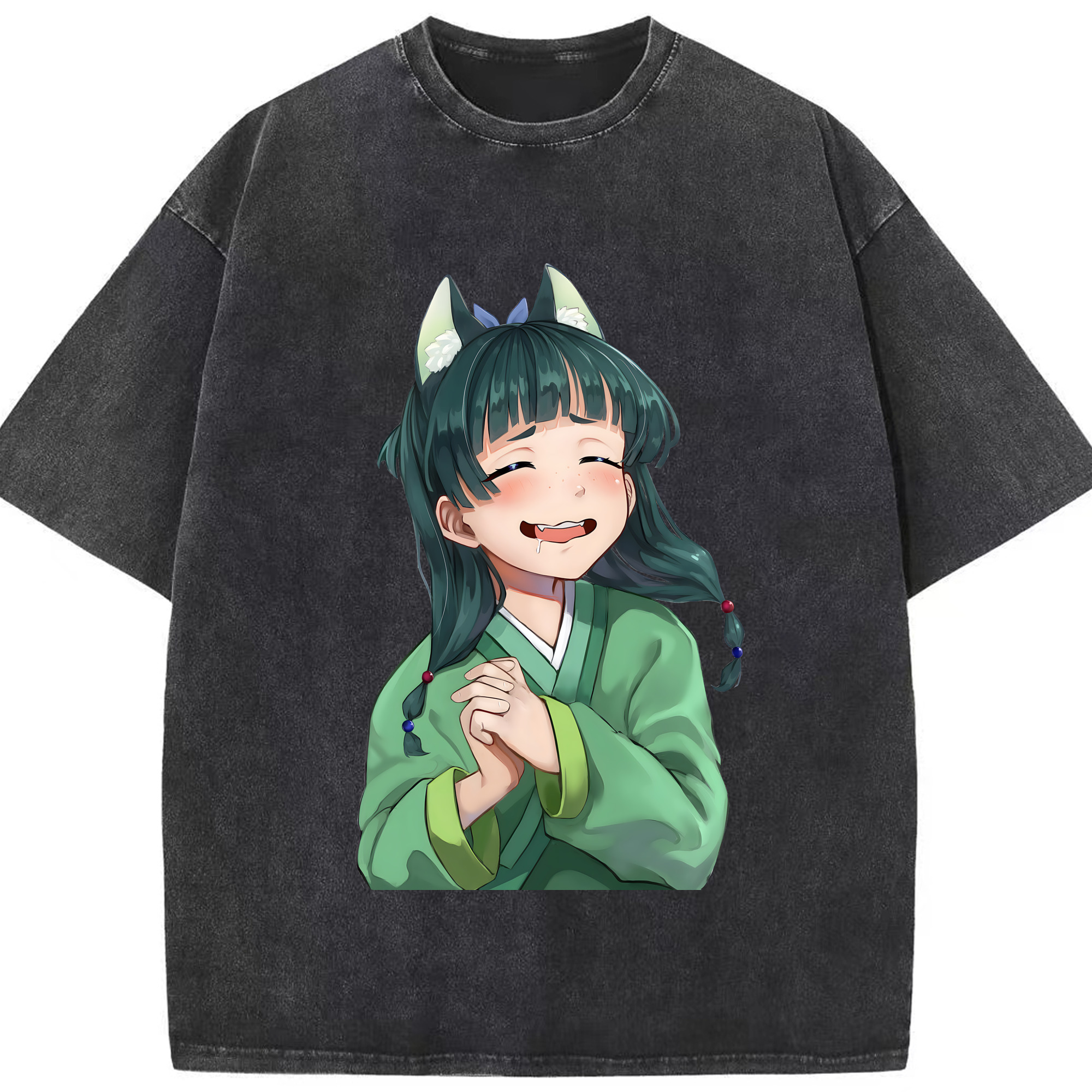 （画像用） 薬屋のひとりごと The Apothecary Diaries 綿100% ヴィンテージ風 半袖Tシャツ（フロントプリント）
