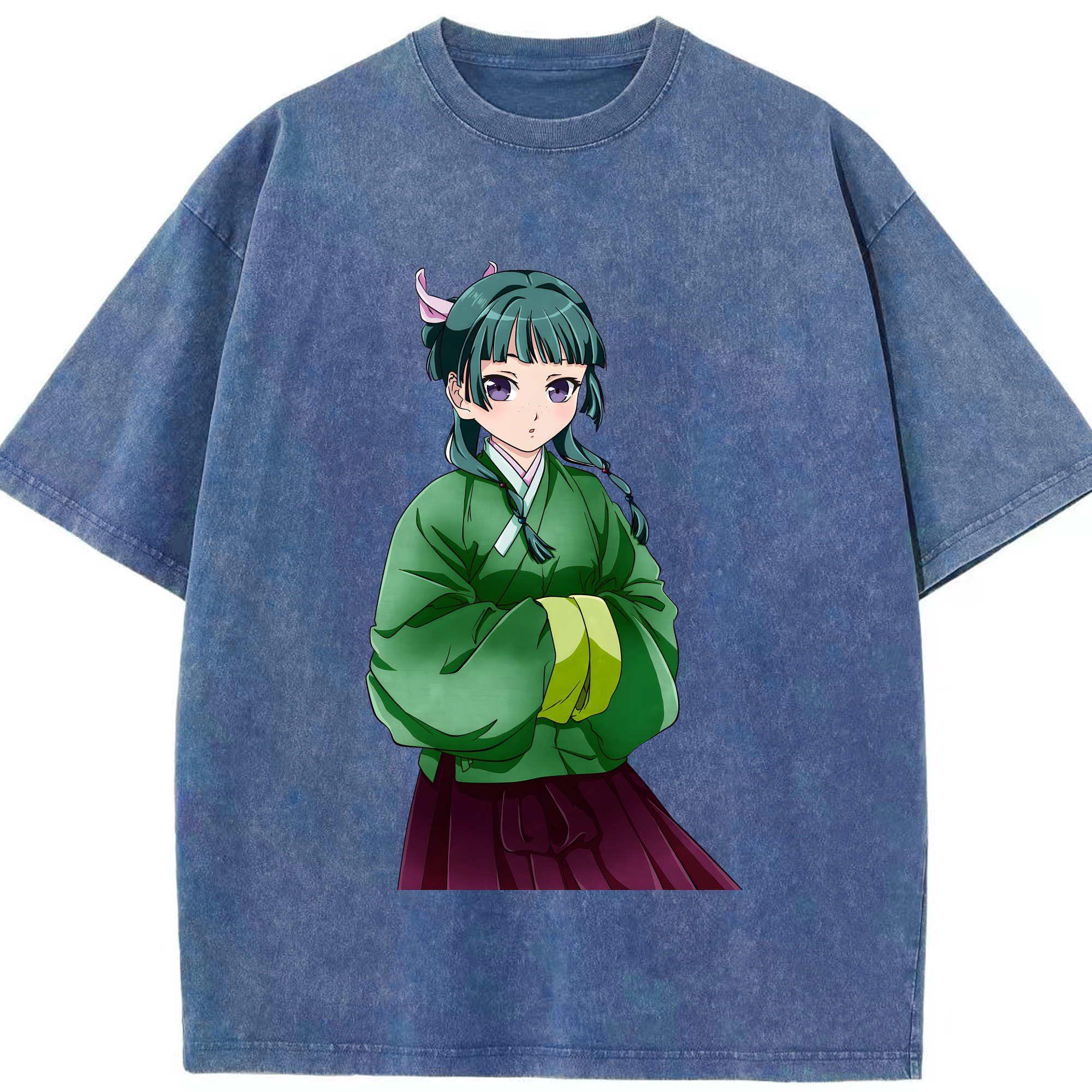 （画像用） 薬屋のひとりごと The Apothecary Diaries 綿100% ヴィンテージ風 半袖Tシャツ（フロントプリント）