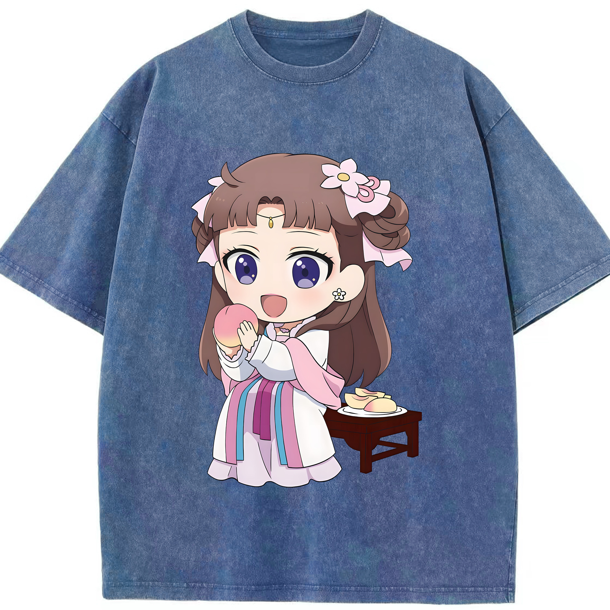 （画像用） 薬屋のひとりごと The Apothecary Diaries 綿100% ヴィンテージ風 半袖Tシャツ（フロントプリント）