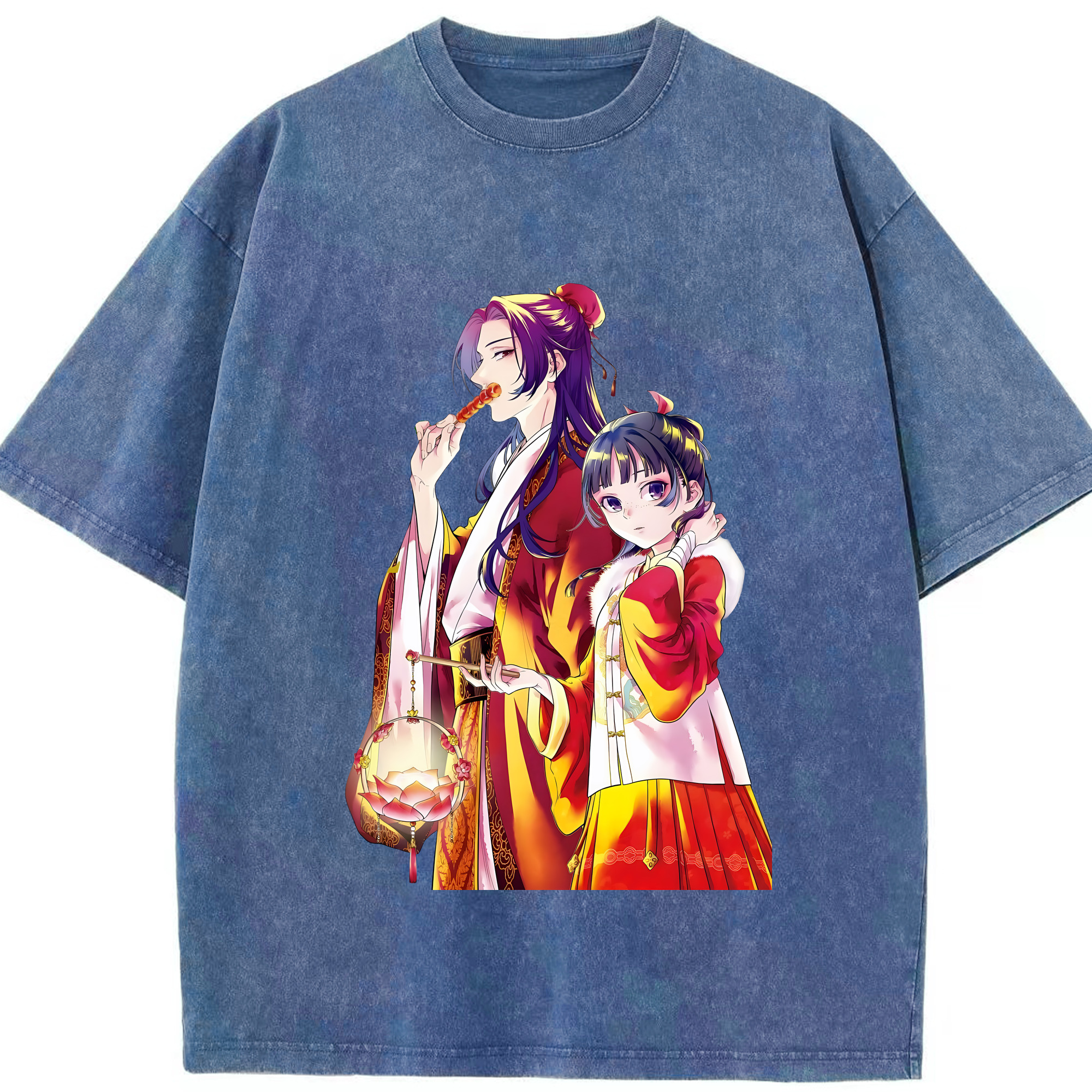 （画像用） 薬屋のひとりごと The Apothecary Diaries 綿100% ヴィンテージ風 半袖Tシャツ（フロントプリント）