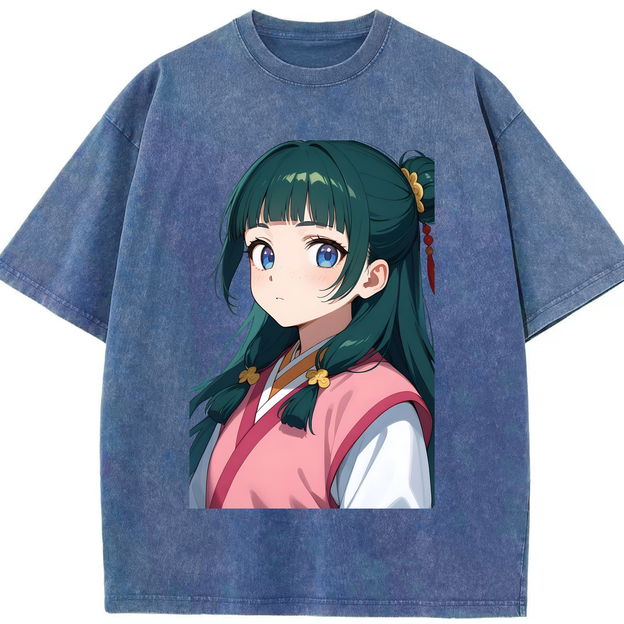 （画像用） 薬屋のひとりごと The Apothecary Diaries 綿100% ヴィンテージ風 半袖Tシャツ（フロントプリント）