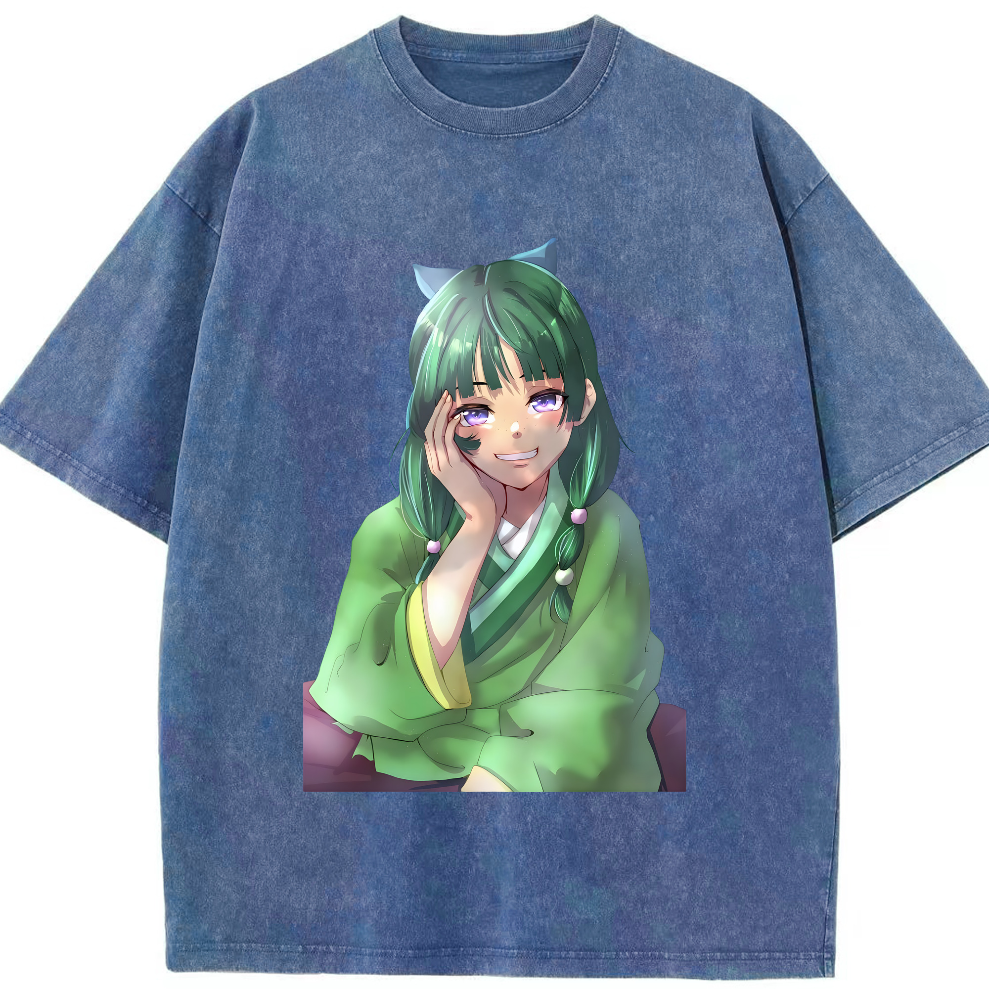 （画像用） 薬屋のひとりごと The Apothecary Diaries 綿100% ヴィンテージ風 半袖Tシャツ（フロントプリント）