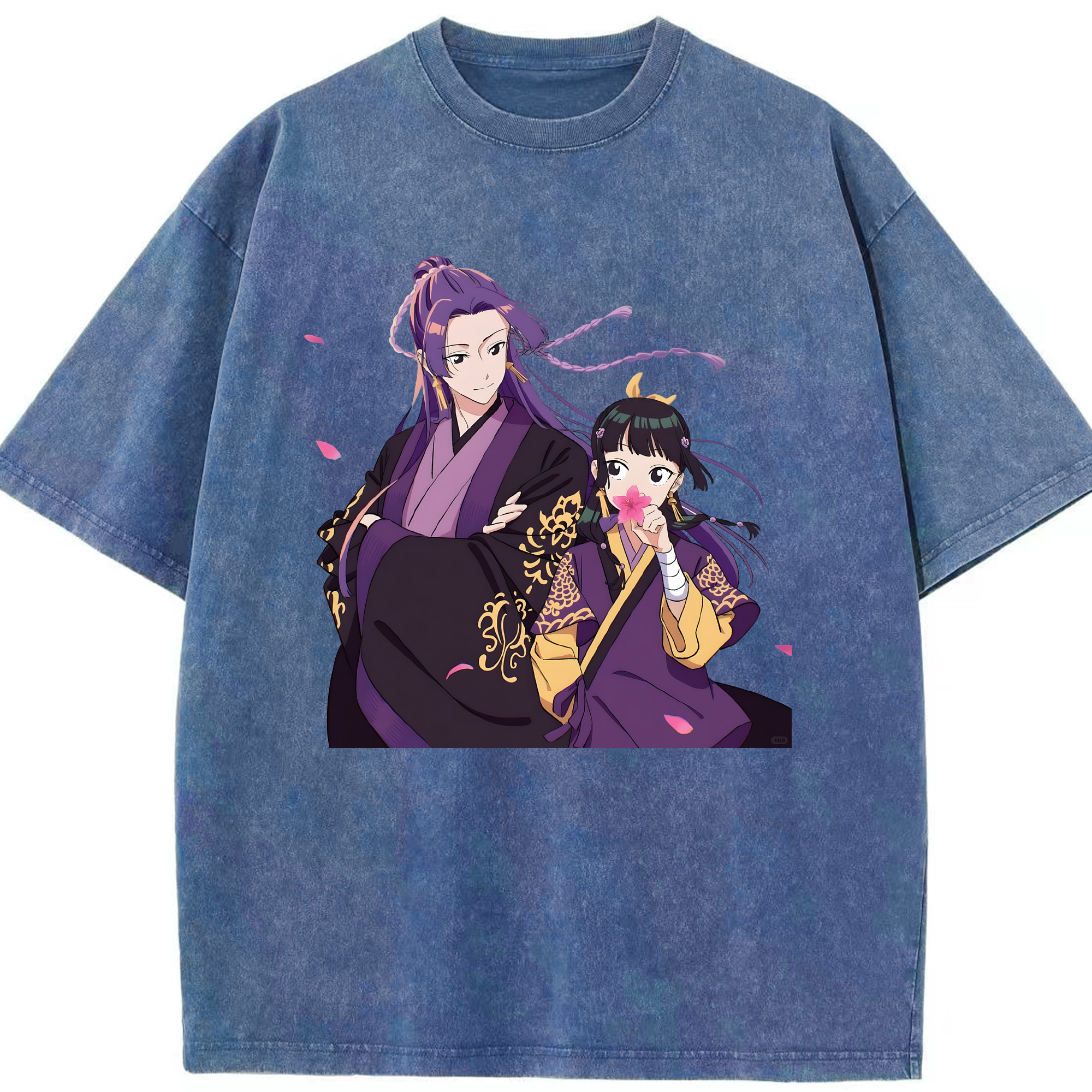 （画像用） 薬屋のひとりごと The Apothecary Diaries 綿100% ヴィンテージ風 半袖Tシャツ（フロントプリント）