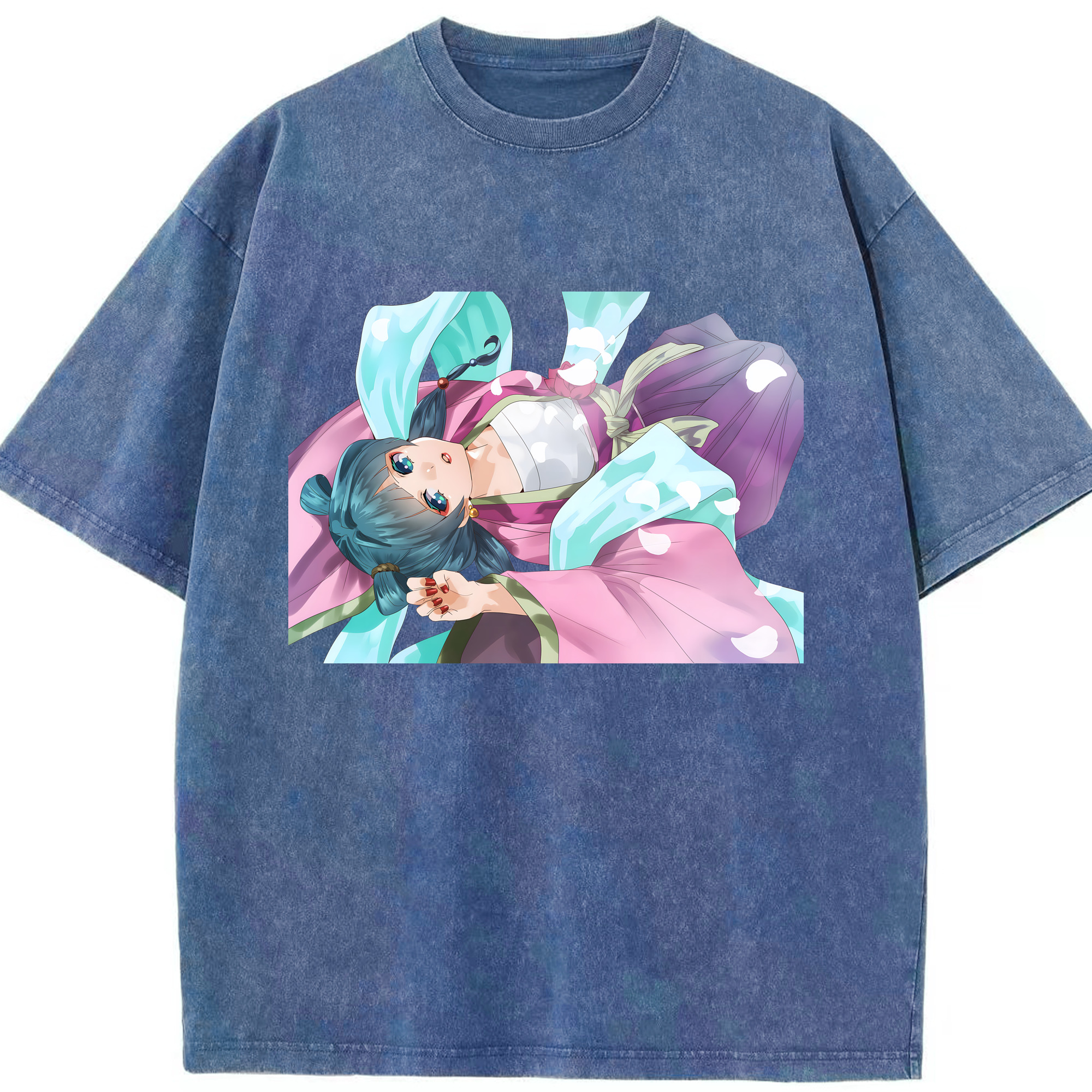（画像用） 薬屋のひとりごと The Apothecary Diaries 綿100% ヴィンテージ風 半袖Tシャツ（フロントプリント）