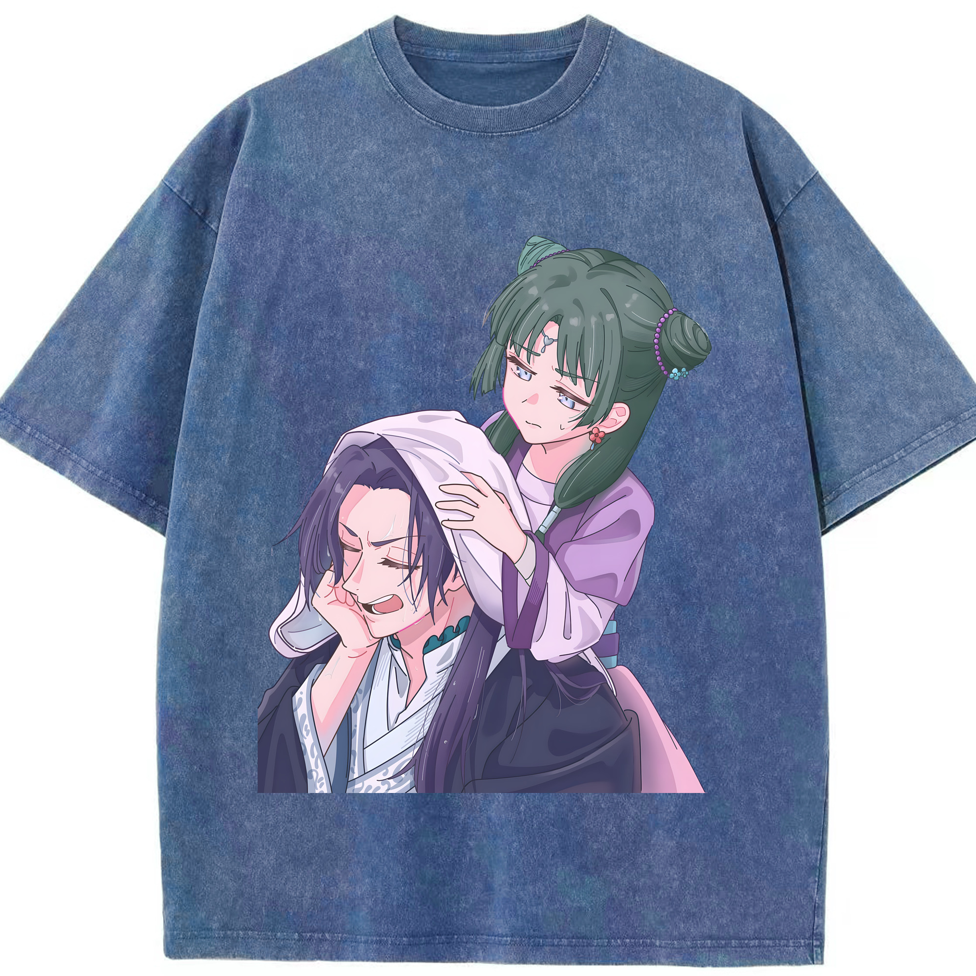 （画像用） 薬屋のひとりごと The Apothecary Diaries 綿100% ヴィンテージ風 半袖Tシャツ（フロントプリント）