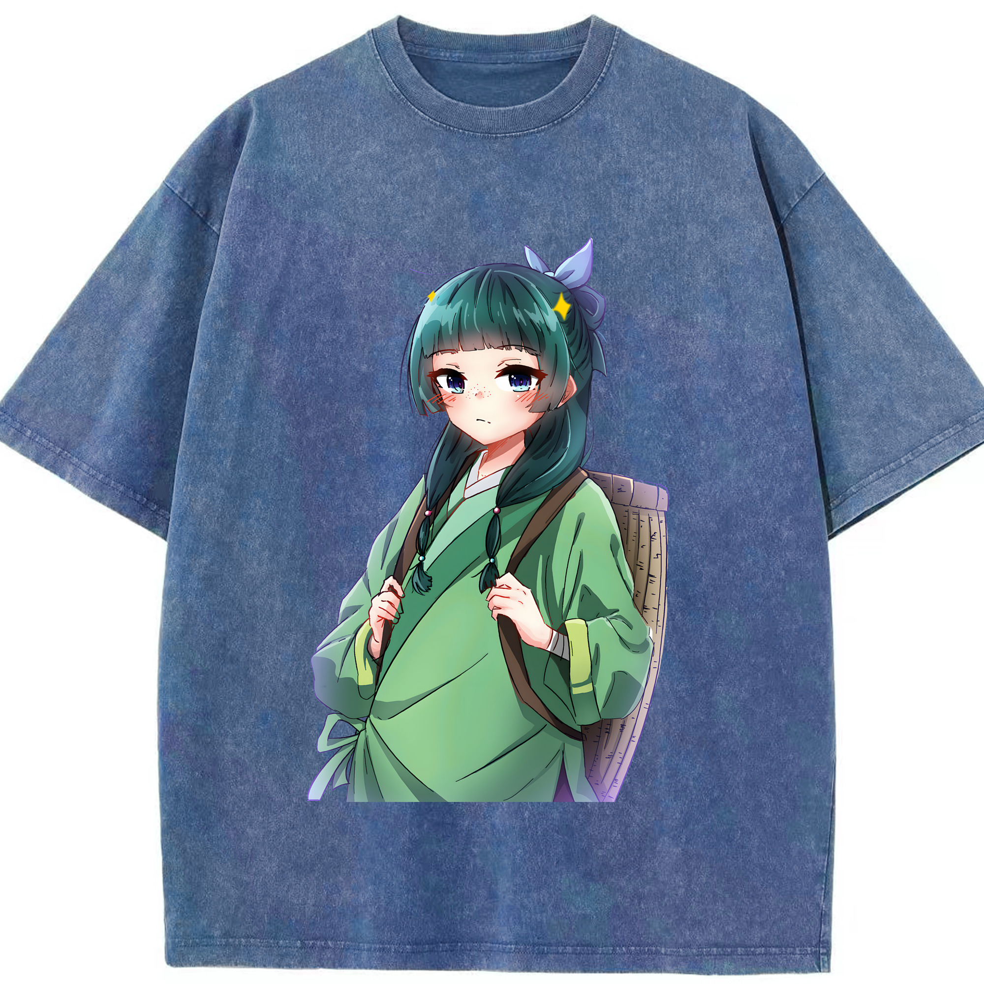（画像用） 薬屋のひとりごと The Apothecary Diaries 綿100% ヴィンテージ風 半袖Tシャツ（フロントプリント）