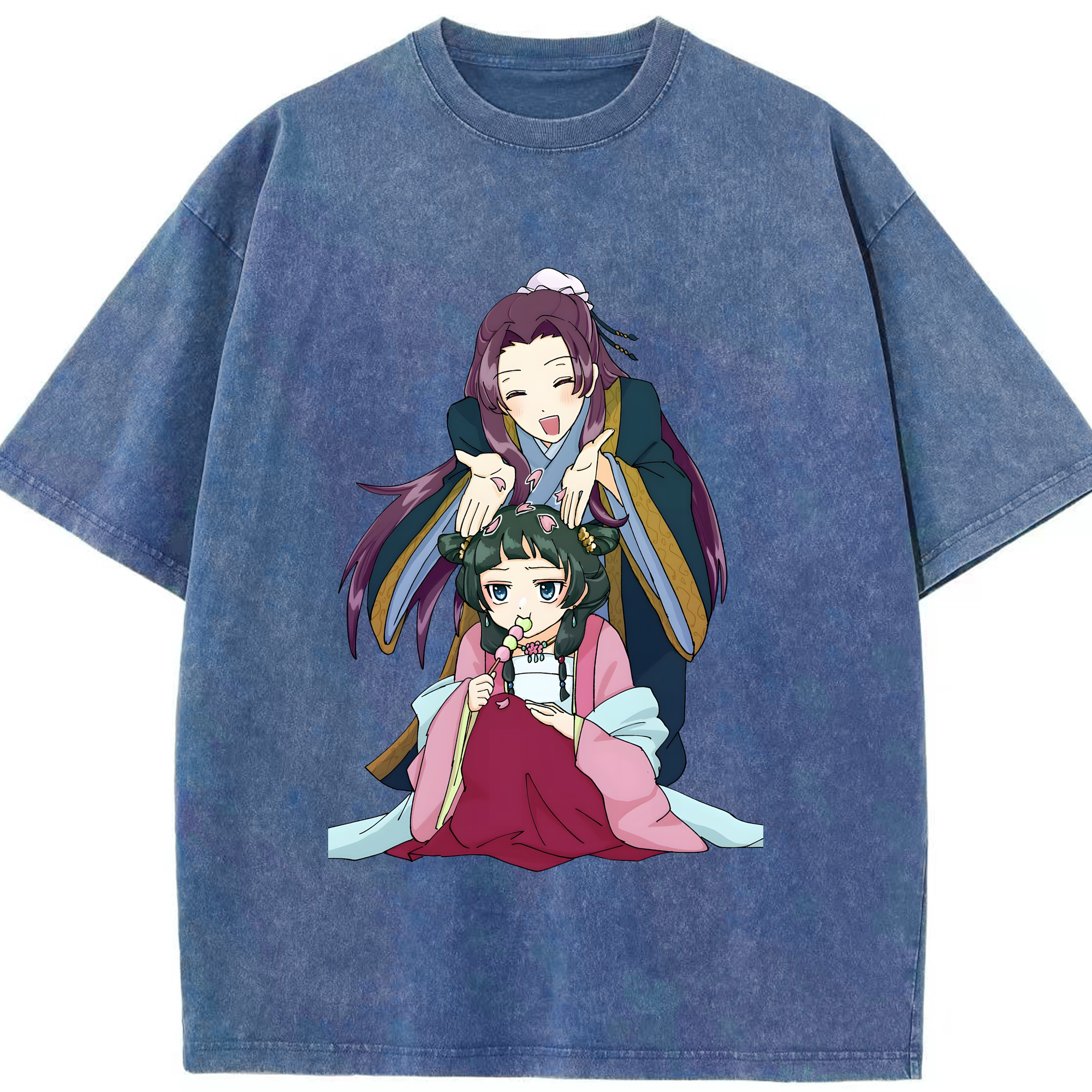 （画像用） 薬屋のひとりごと The Apothecary Diaries 綿100% ヴィンテージ風 半袖Tシャツ（フロントプリント）