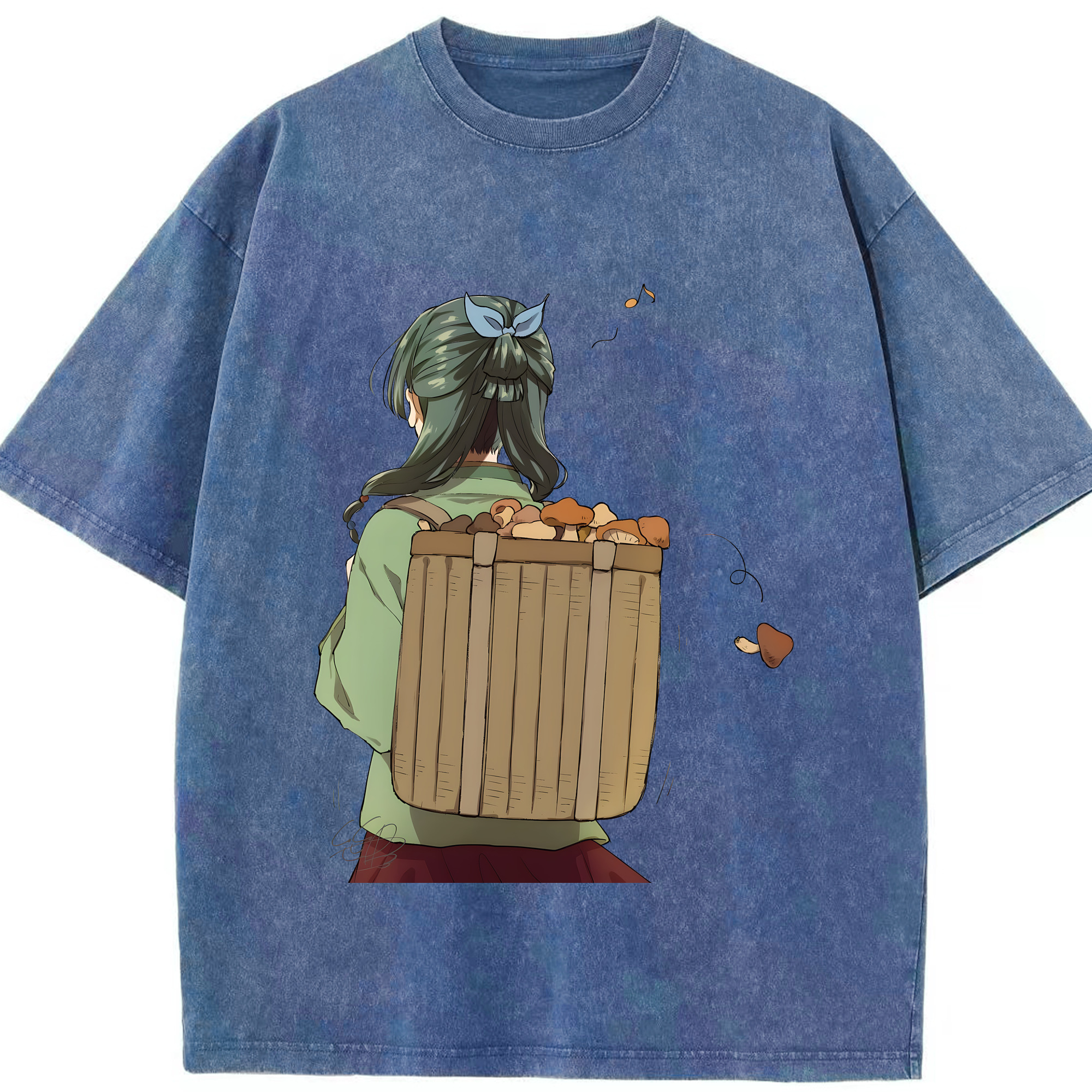 （画像用） 薬屋のひとりごと The Apothecary Diaries 綿100% ヴィンテージ風 半袖Tシャツ（フロントプリント）