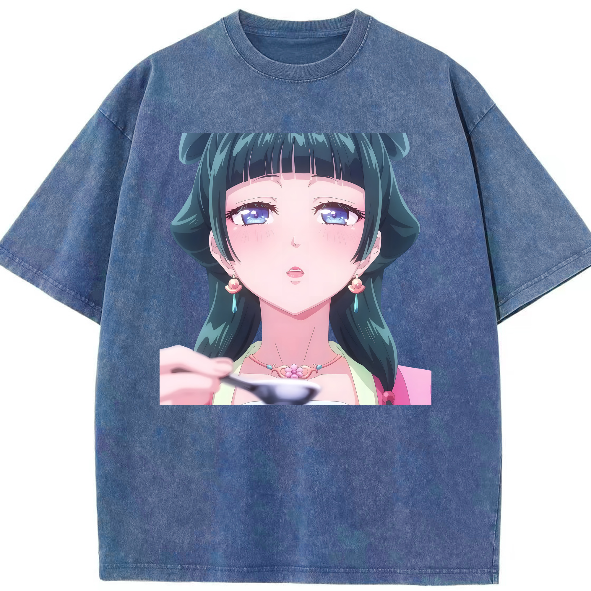 （画像用） 薬屋のひとりごと The Apothecary Diaries 綿100% ヴィンテージ風 半袖Tシャツ（フロントプリント）