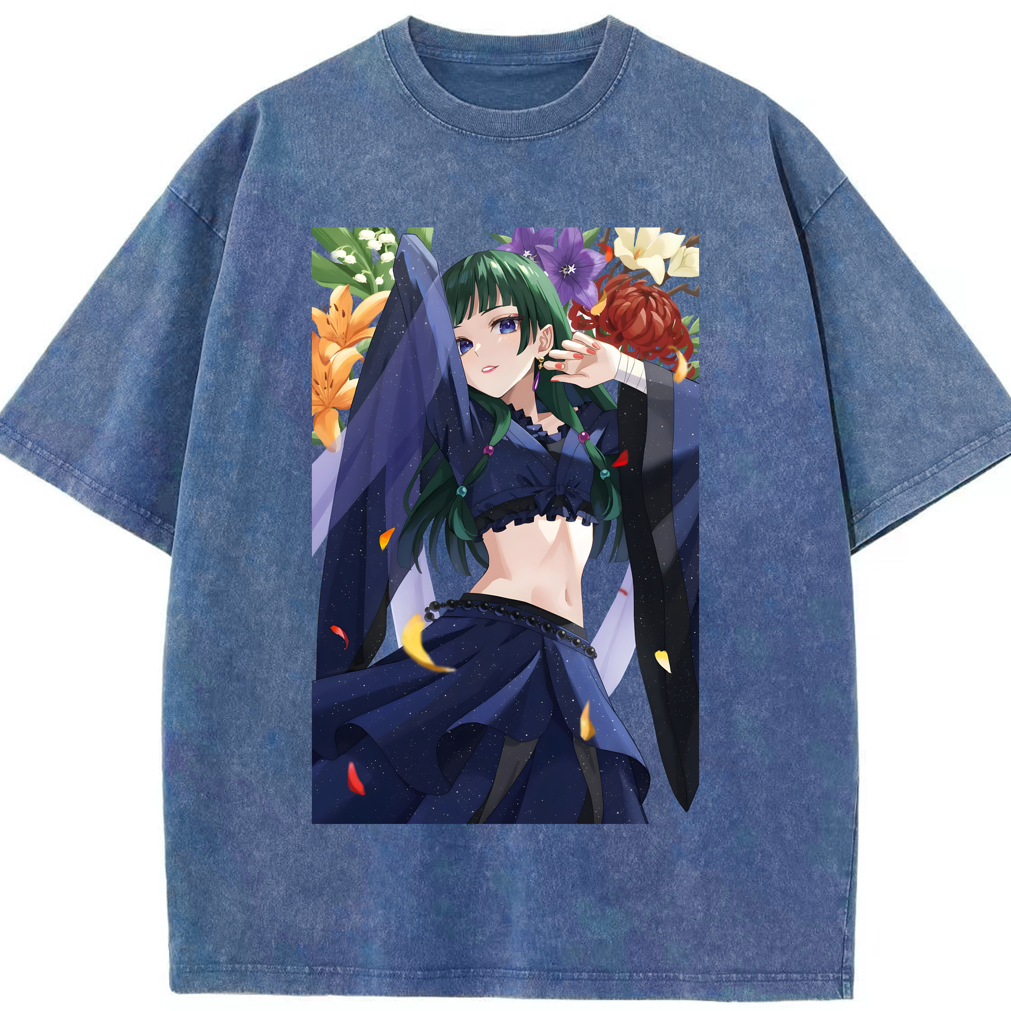 （画像用） 薬屋のひとりごと The Apothecary Diaries 綿100% ヴィンテージ風 半袖Tシャツ（フロントプリント）