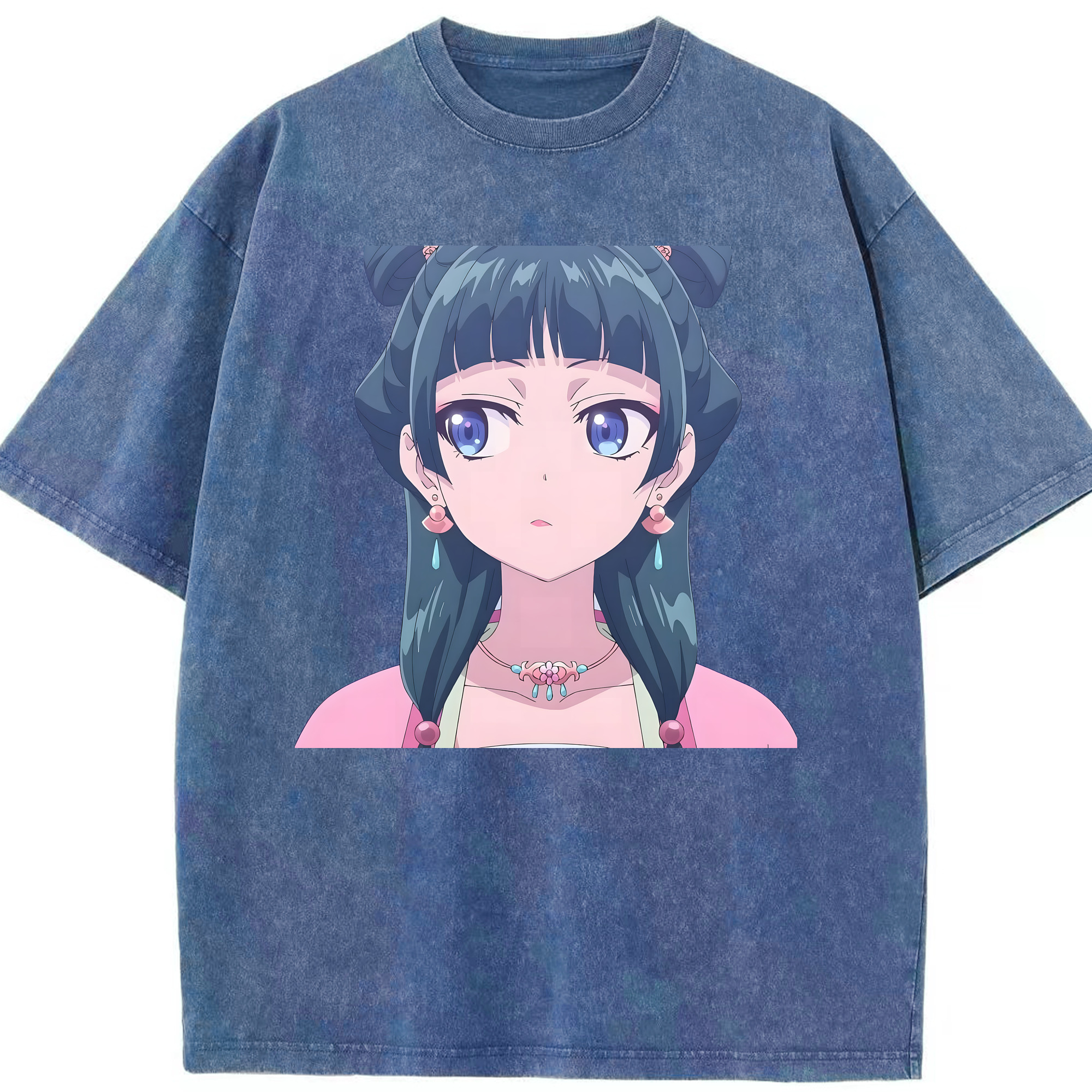 （画像用） 薬屋のひとりごと The Apothecary Diaries 綿100% ヴィンテージ風 半袖Tシャツ（フロントプリント）