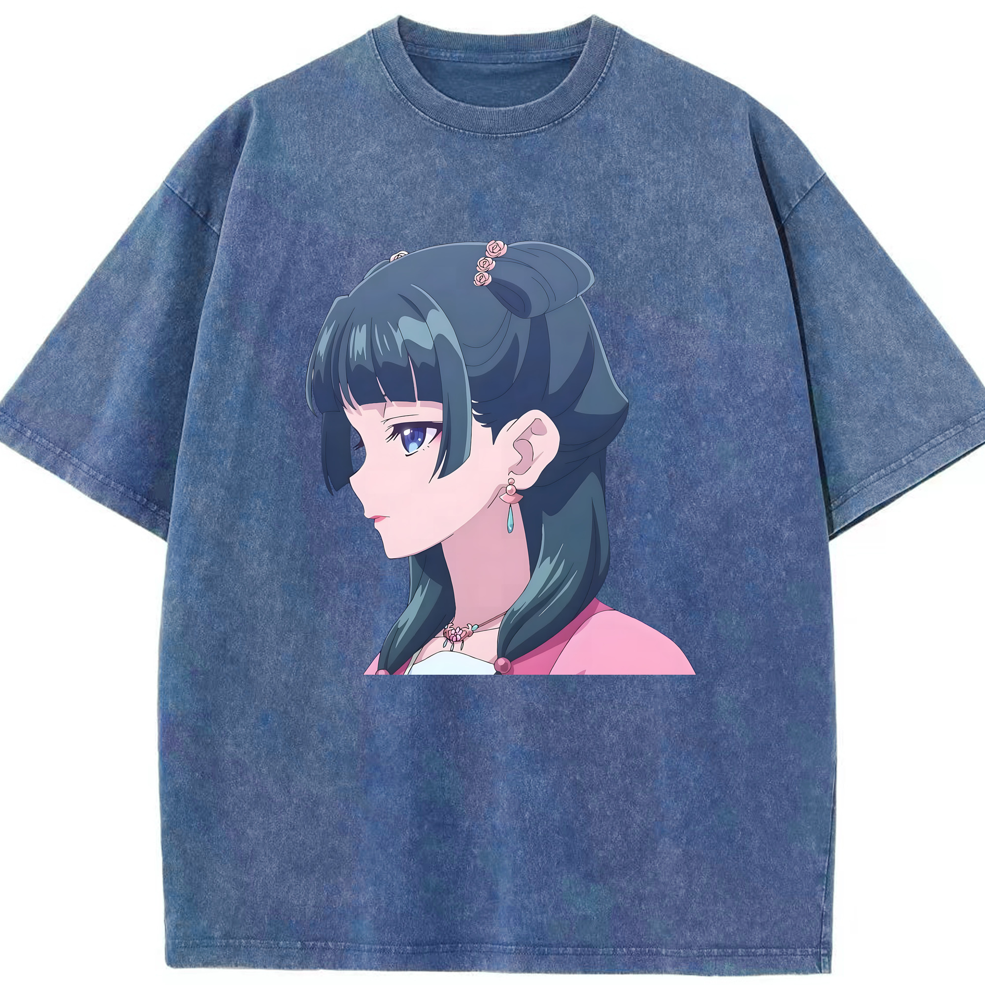 （画像用） 薬屋のひとりごと The Apothecary Diaries 綿100% ヴィンテージ風 半袖Tシャツ（フロントプリント）