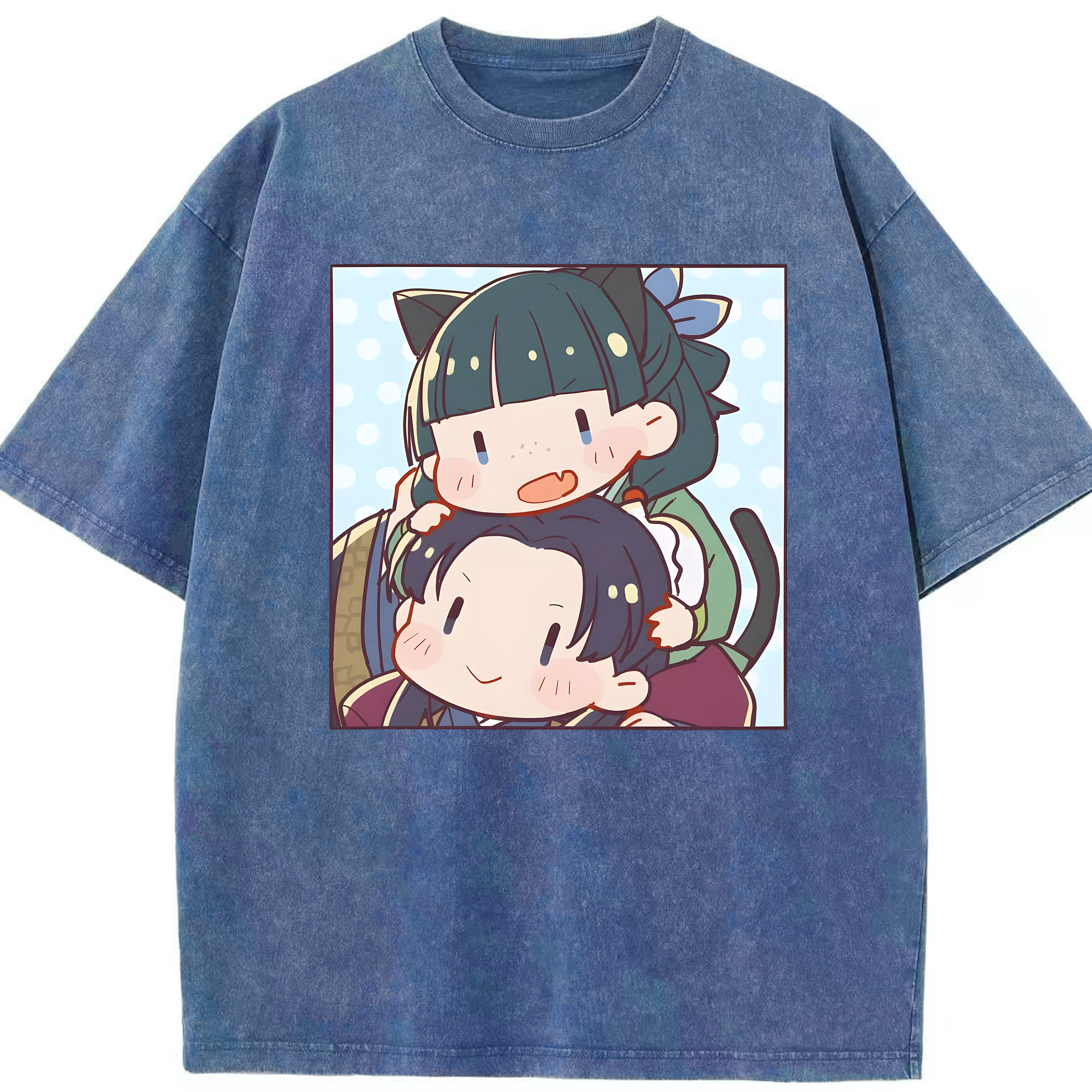 （画像用） 薬屋のひとりごと The Apothecary Diaries 綿100% ヴィンテージ風 半袖Tシャツ（フロントプリント）