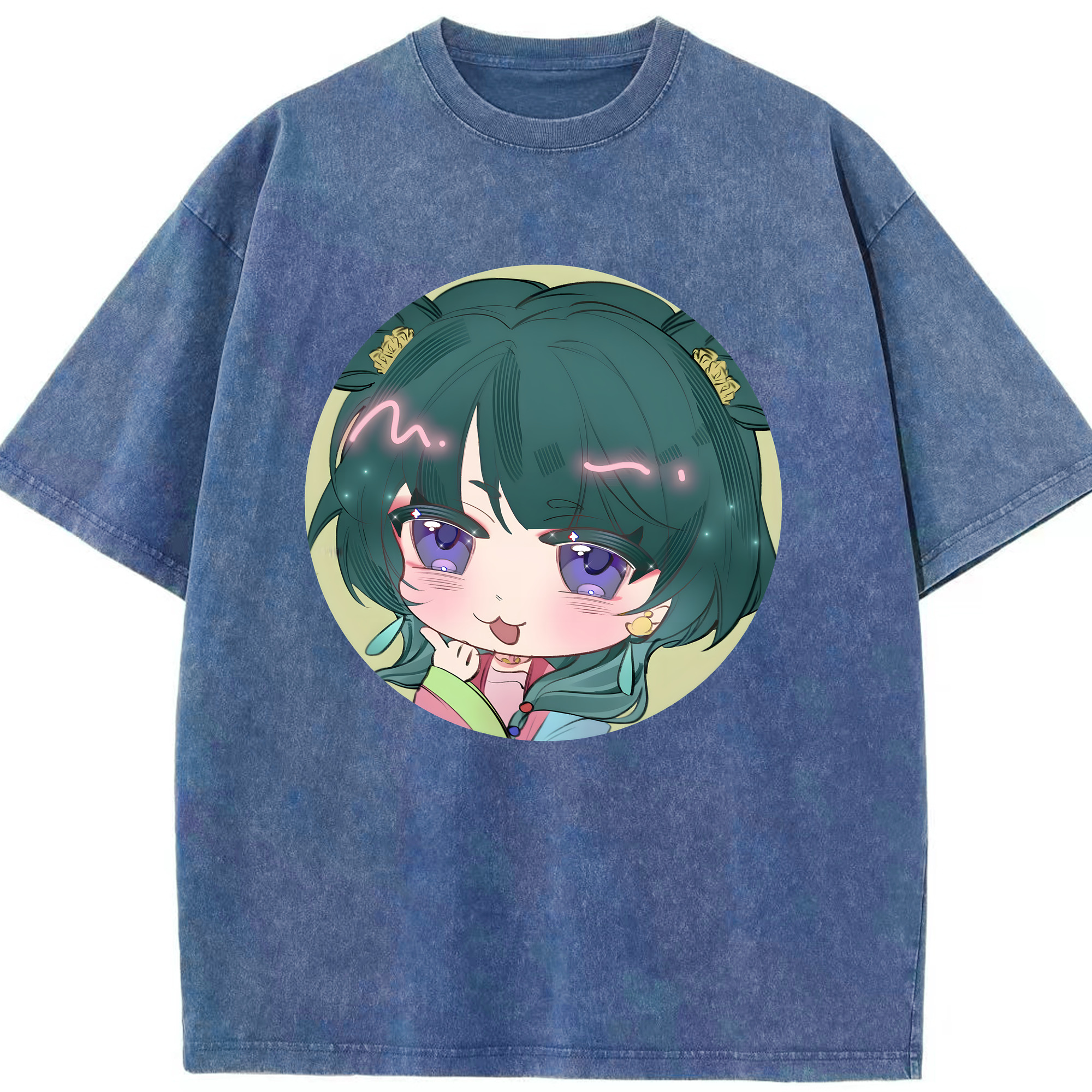 （画像用） 薬屋のひとりごと The Apothecary Diaries 綿100% ヴィンテージ風 半袖Tシャツ（フロントプリント）