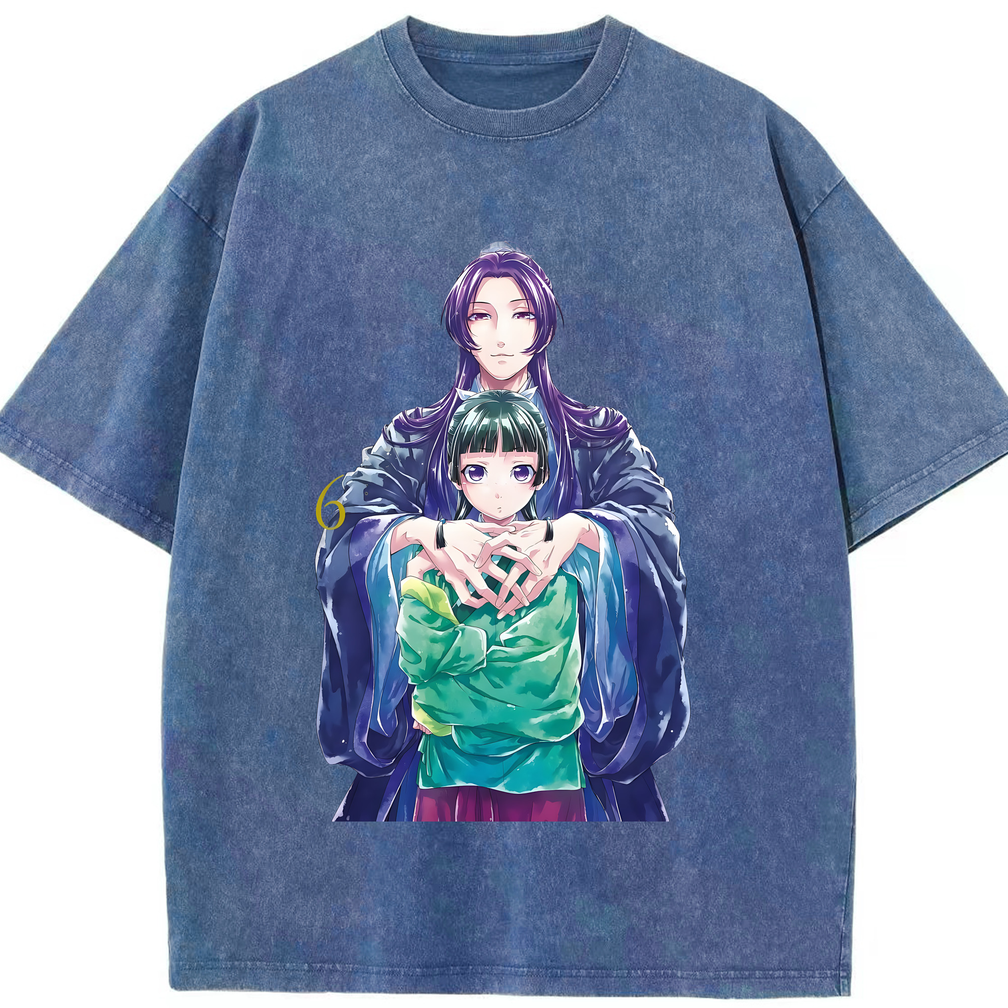 （画像用） 薬屋のひとりごと The Apothecary Diaries 綿100% ヴィンテージ風 半袖Tシャツ（フロントプリント）