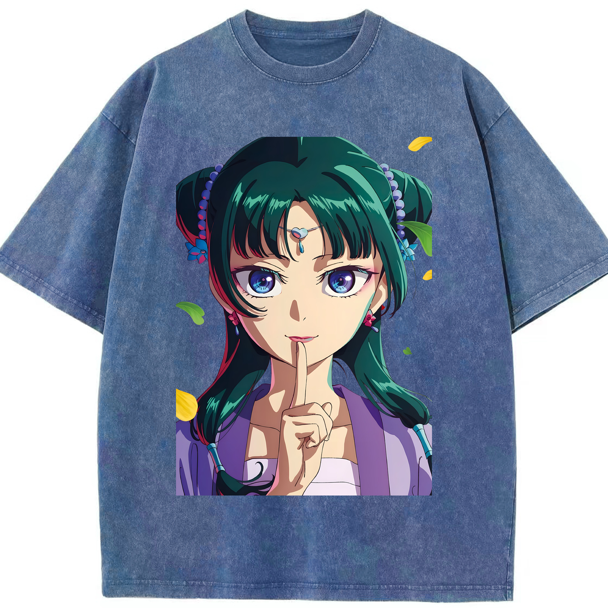 （画像用） 薬屋のひとりごと The Apothecary Diaries 綿100% ヴィンテージ風 半袖Tシャツ（フロントプリント）