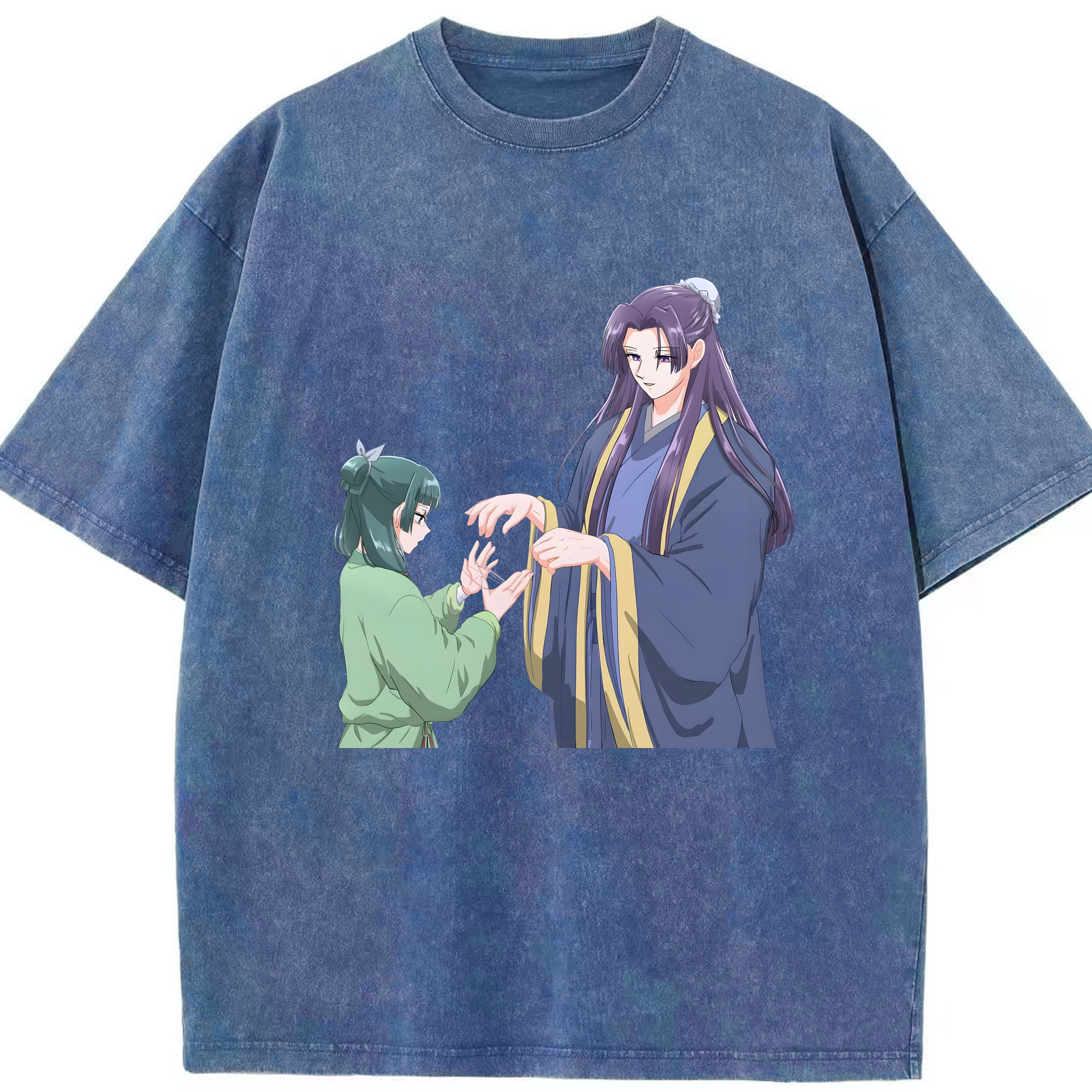 （画像用） 薬屋のひとりごと The Apothecary Diaries 綿100% ヴィンテージ風 半袖Tシャツ（フロントプリント）