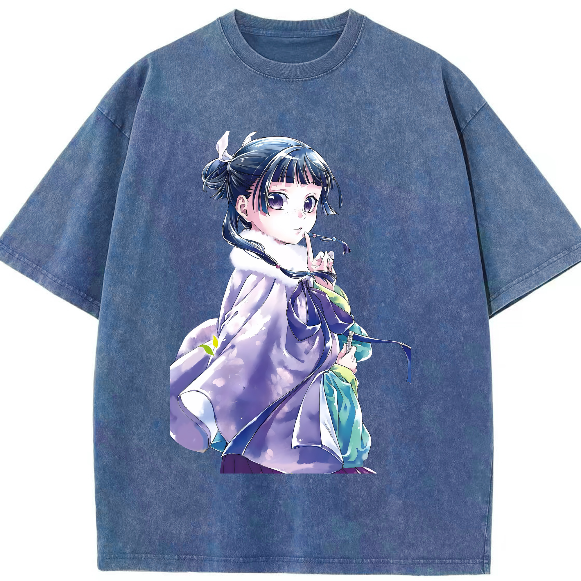 （画像用） 薬屋のひとりごと The Apothecary Diaries 綿100% ヴィンテージ風 半袖Tシャツ（フロントプリント）