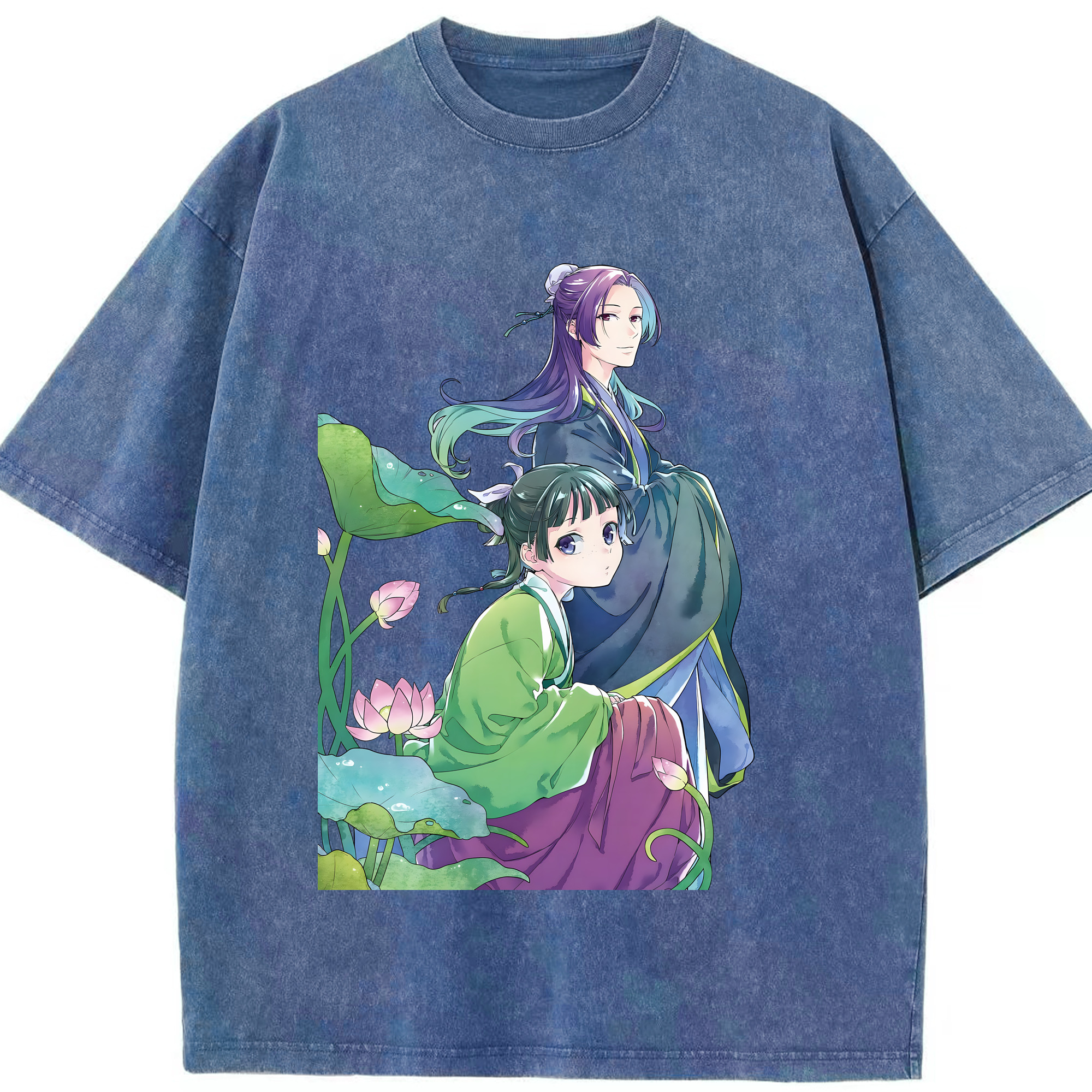 （画像用） 薬屋のひとりごと The Apothecary Diaries 綿100% ヴィンテージ風 半袖Tシャツ（フロントプリント）