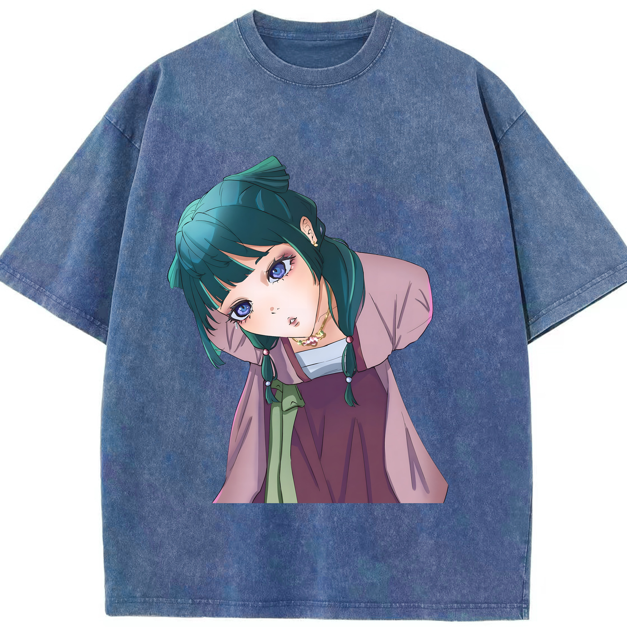 （画像用） 薬屋のひとりごと The Apothecary Diaries 綿100% ヴィンテージ風 半袖Tシャツ（フロントプリント）