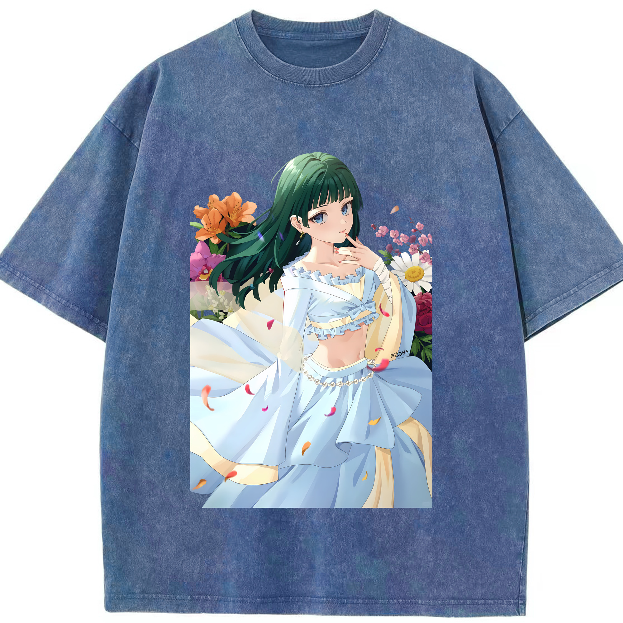（画像用） 薬屋のひとりごと The Apothecary Diaries 綿100% ヴィンテージ風 半袖Tシャツ（フロントプリント）