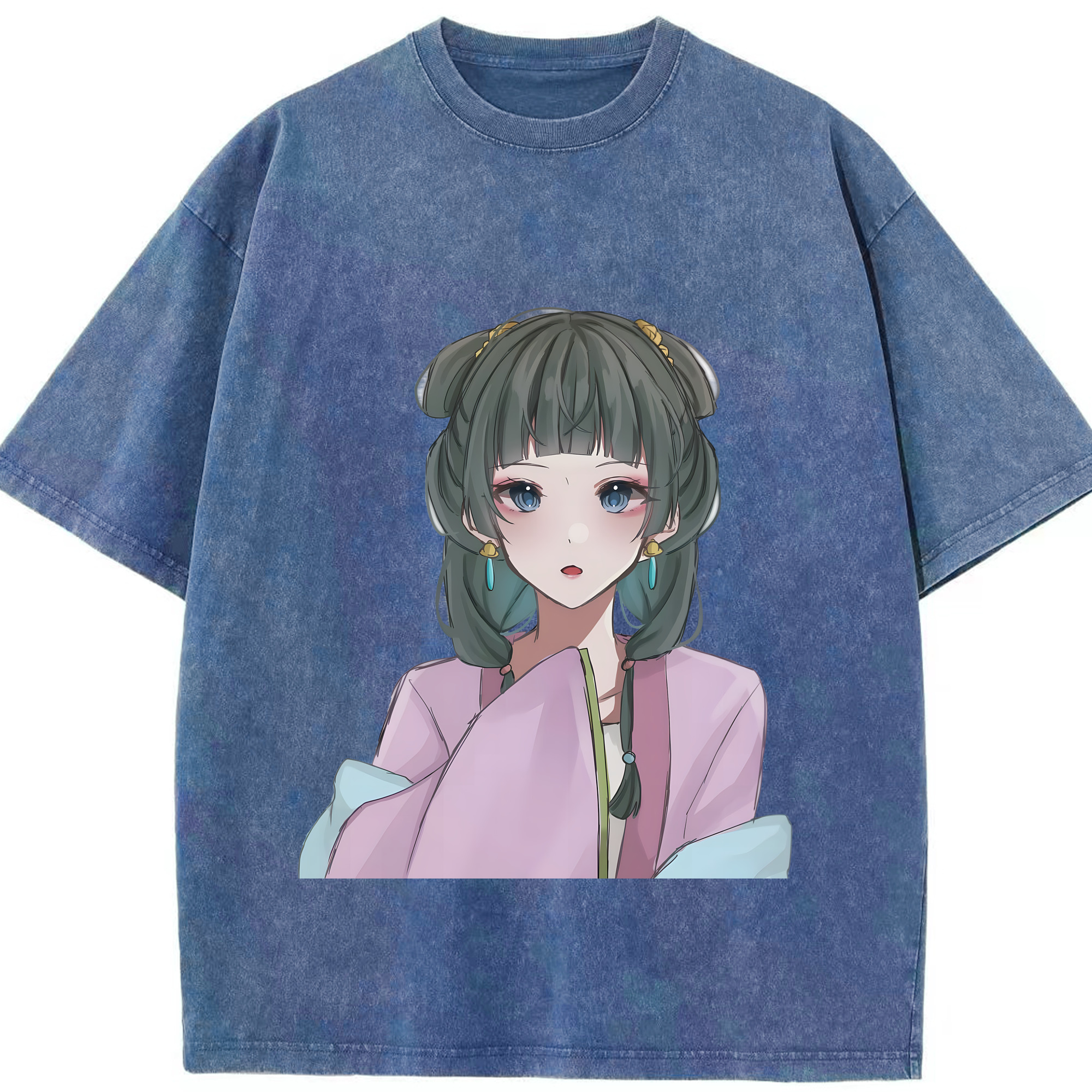（画像用） 薬屋のひとりごと The Apothecary Diaries 綿100% ヴィンテージ風 半袖Tシャツ（フロントプリント）