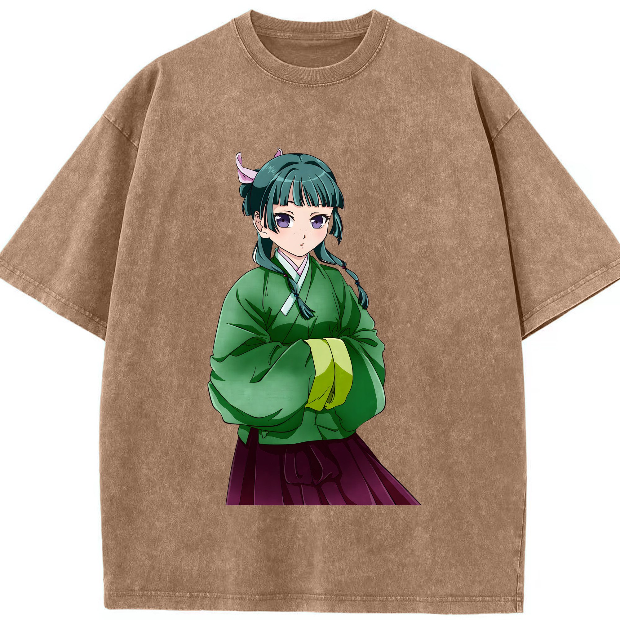 （画像用） 薬屋のひとりごと The Apothecary Diaries 綿100% ヴィンテージ風 半袖Tシャツ（フロントプリント）