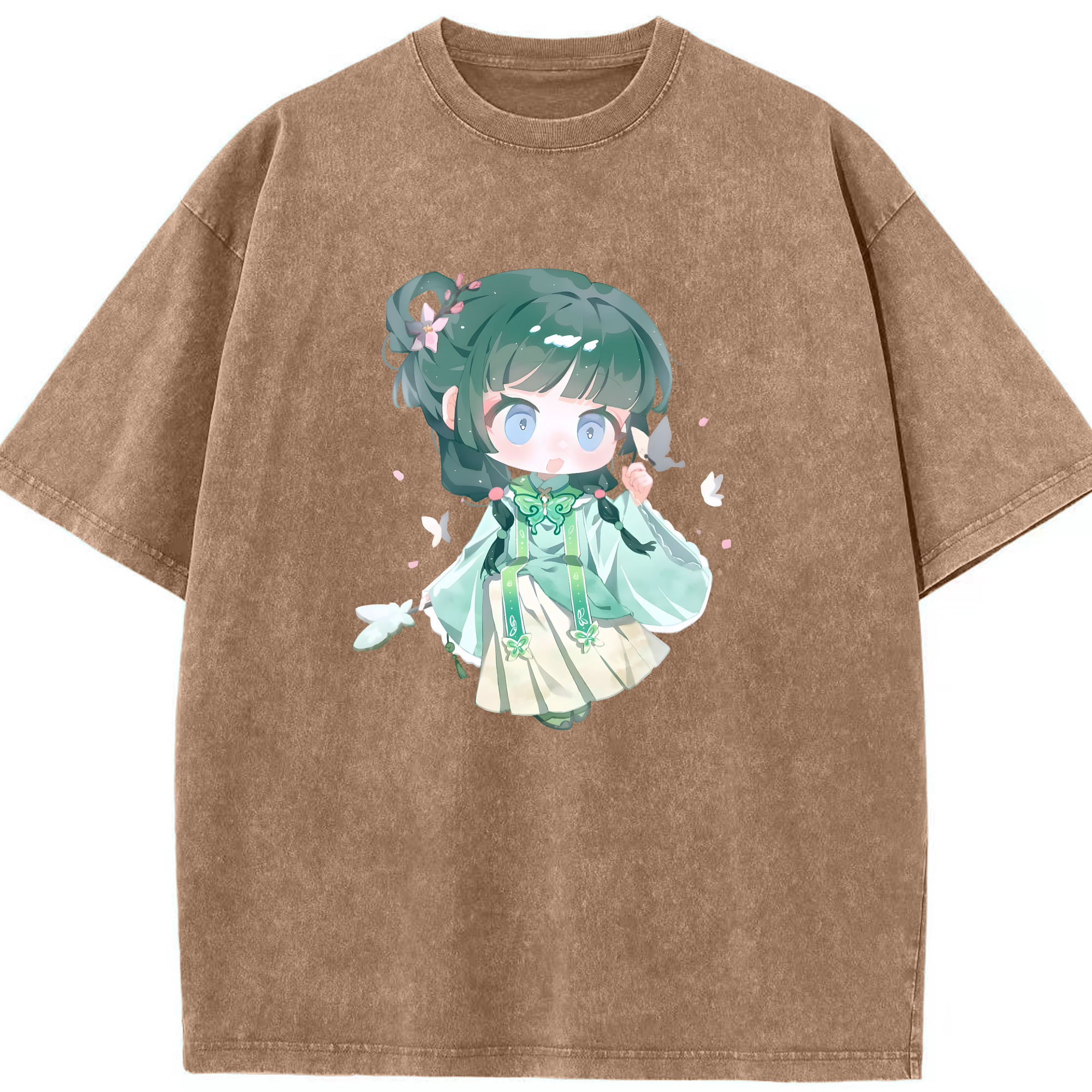 （画像用） 薬屋のひとりごと The Apothecary Diaries 綿100% ヴィンテージ風 半袖Tシャツ（フロントプリント）