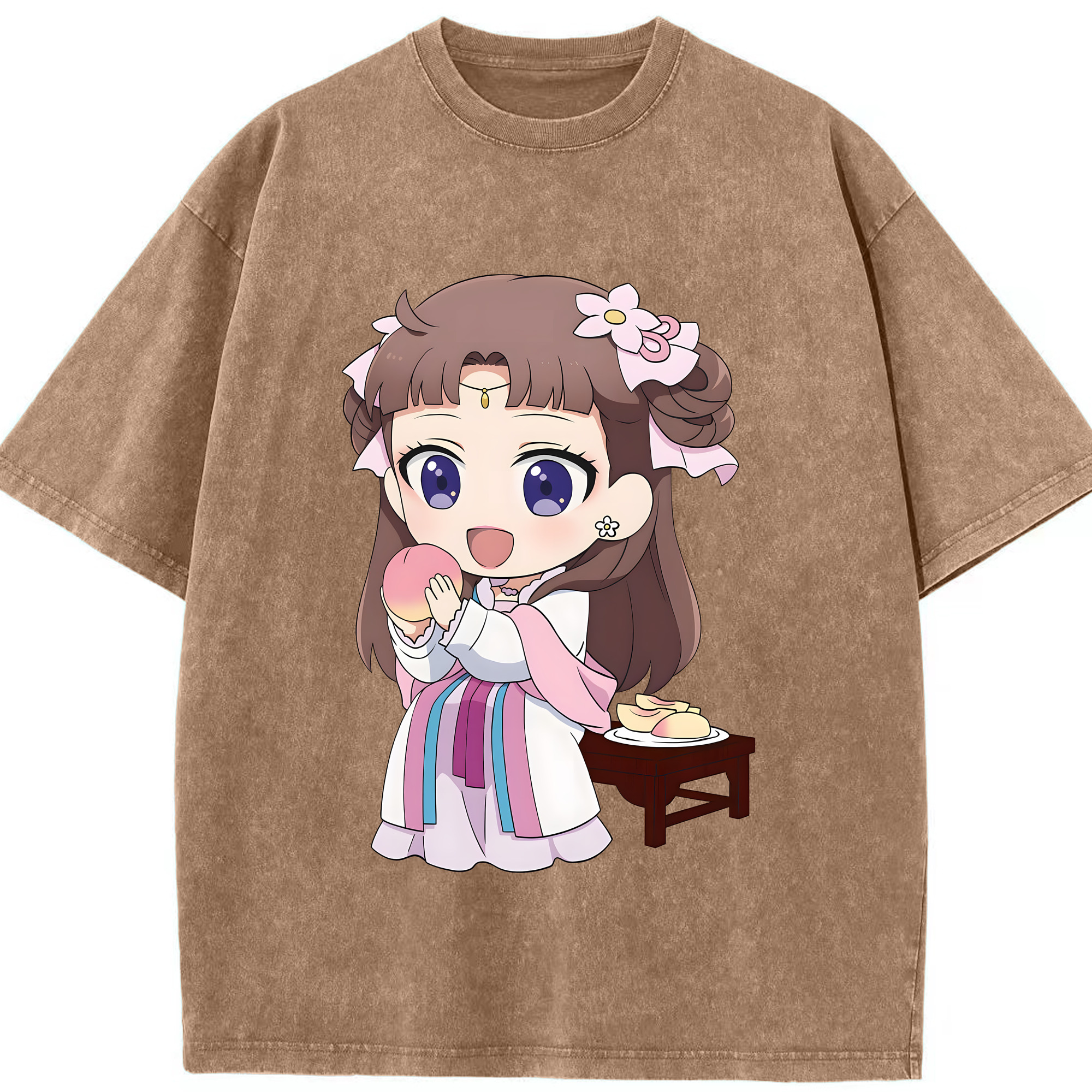 （画像用） 薬屋のひとりごと The Apothecary Diaries 綿100% ヴィンテージ風 半袖Tシャツ（フロントプリント）