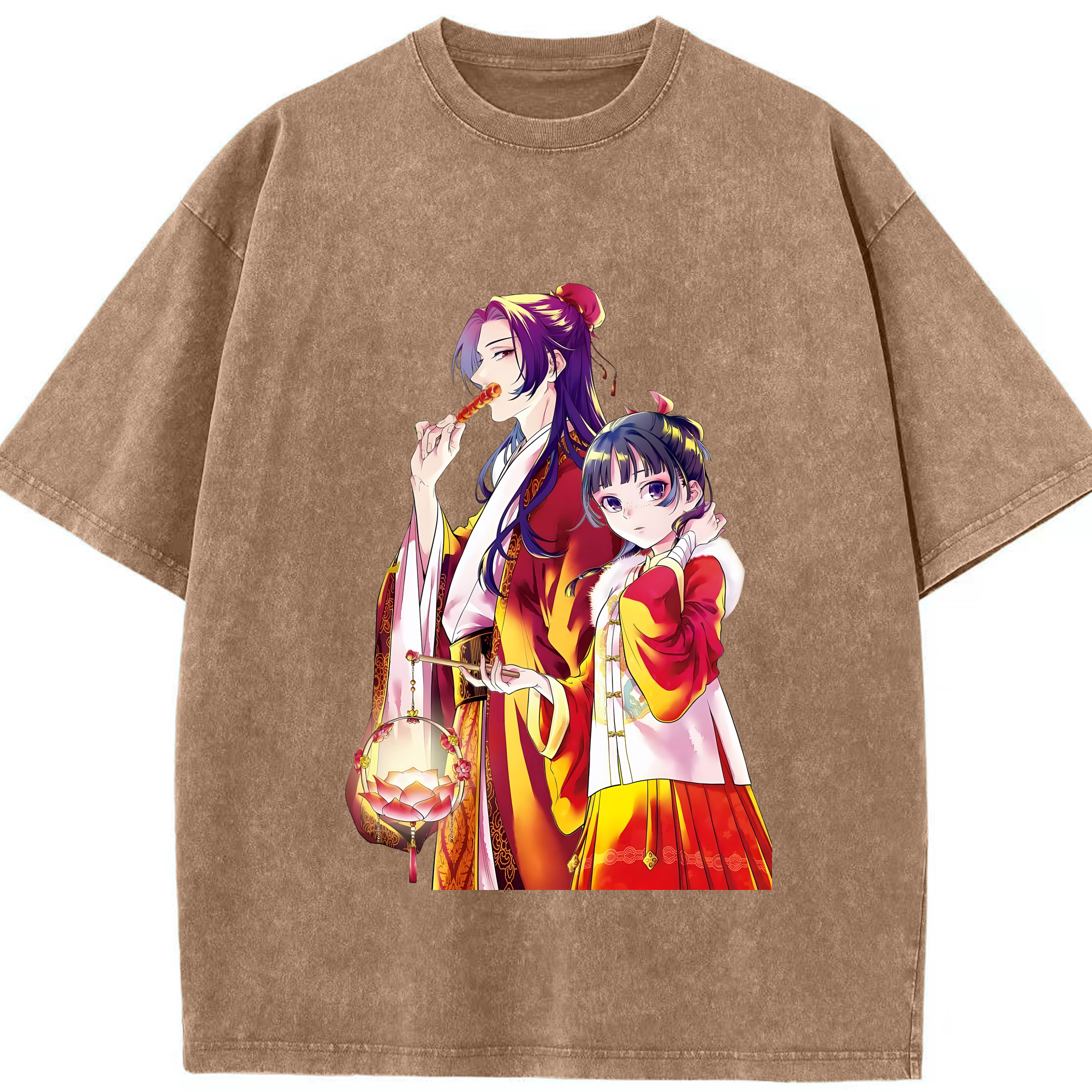 （画像用） 薬屋のひとりごと The Apothecary Diaries 綿100% ヴィンテージ風 半袖Tシャツ（フロントプリント）