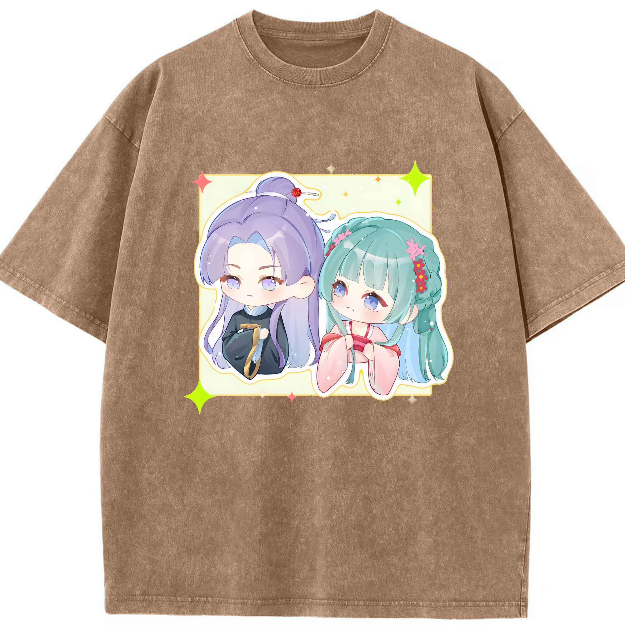 （画像用） 薬屋のひとりごと The Apothecary Diaries 綿100% ヴィンテージ風 半袖Tシャツ（フロントプリント）