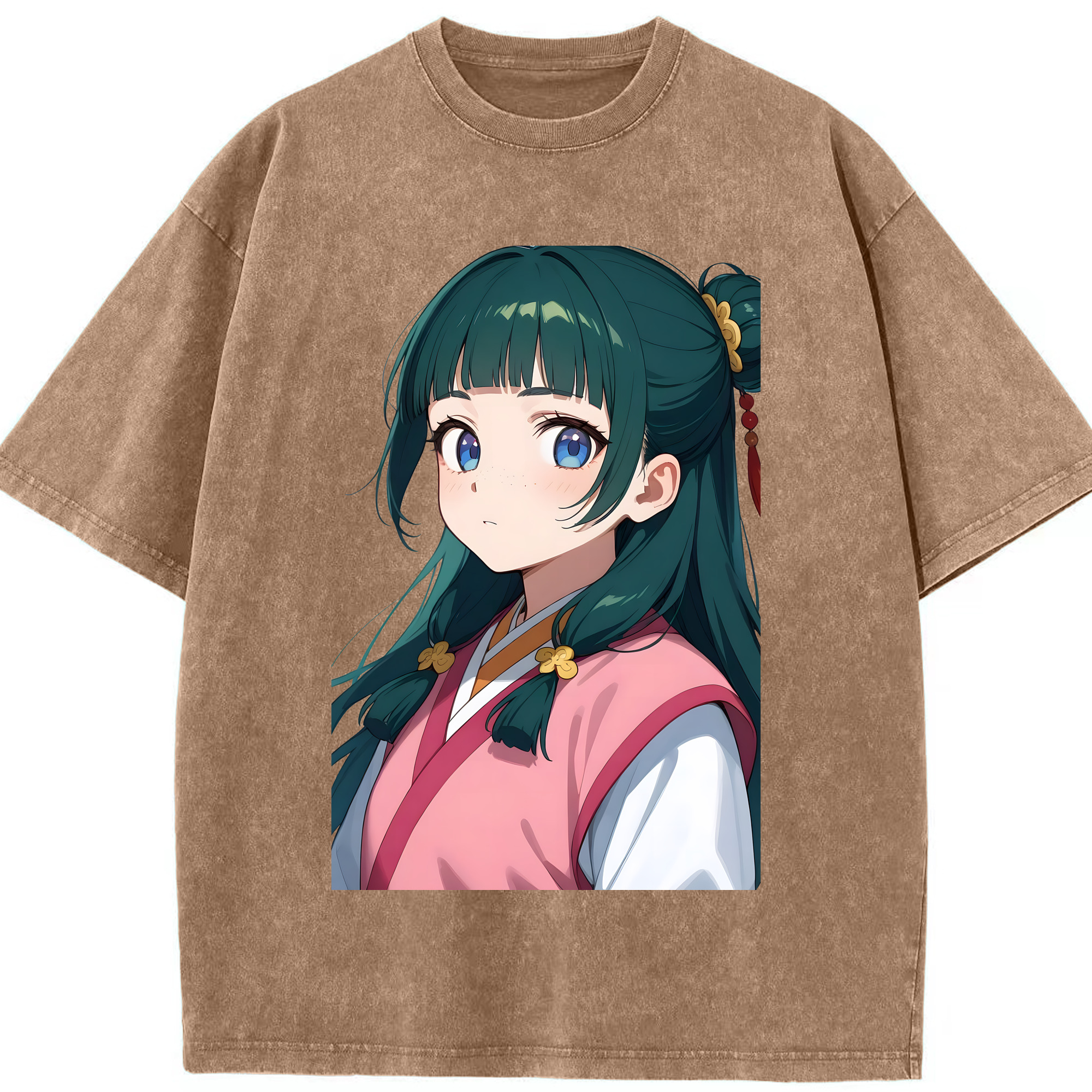 （画像用） 薬屋のひとりごと The Apothecary Diaries 綿100% ヴィンテージ風 半袖Tシャツ（フロントプリント）