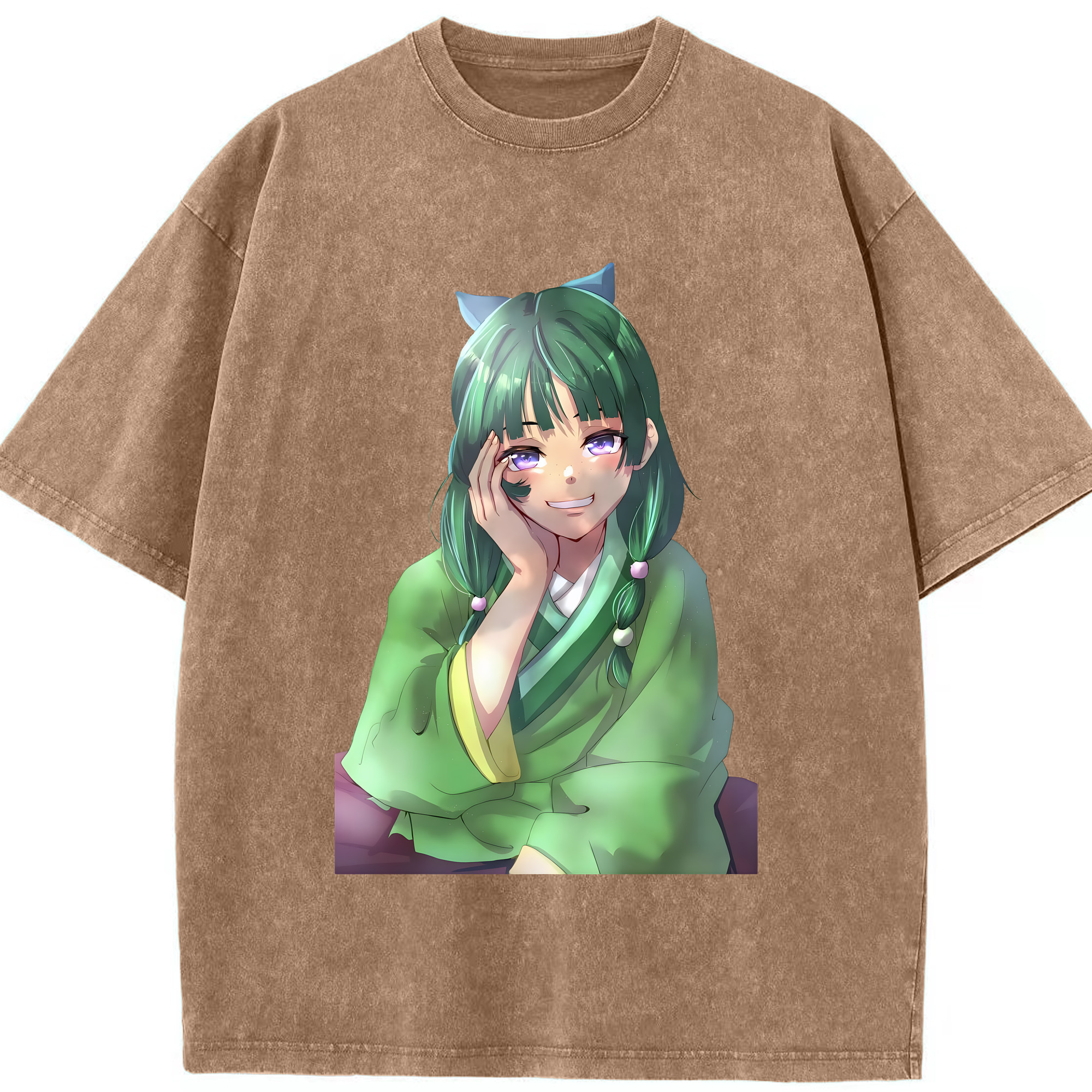 （画像用） 薬屋のひとりごと The Apothecary Diaries 綿100% ヴィンテージ風 半袖Tシャツ（フロントプリント）