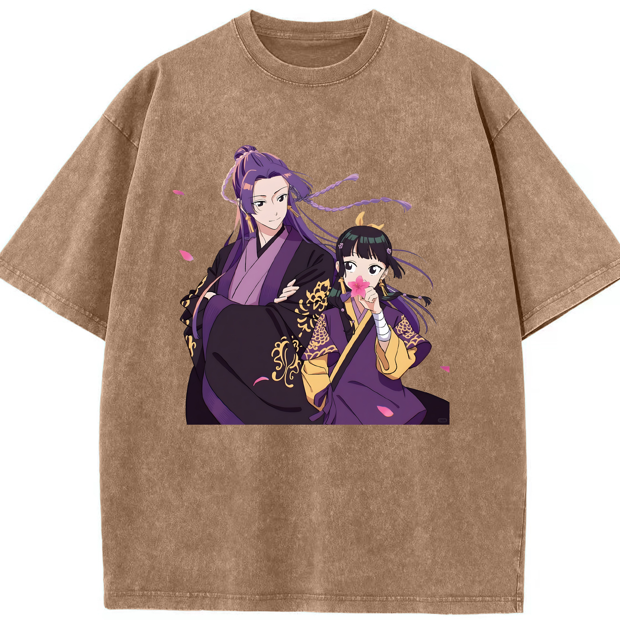 （画像用） 薬屋のひとりごと The Apothecary Diaries 綿100% ヴィンテージ風 半袖Tシャツ（フロントプリント）