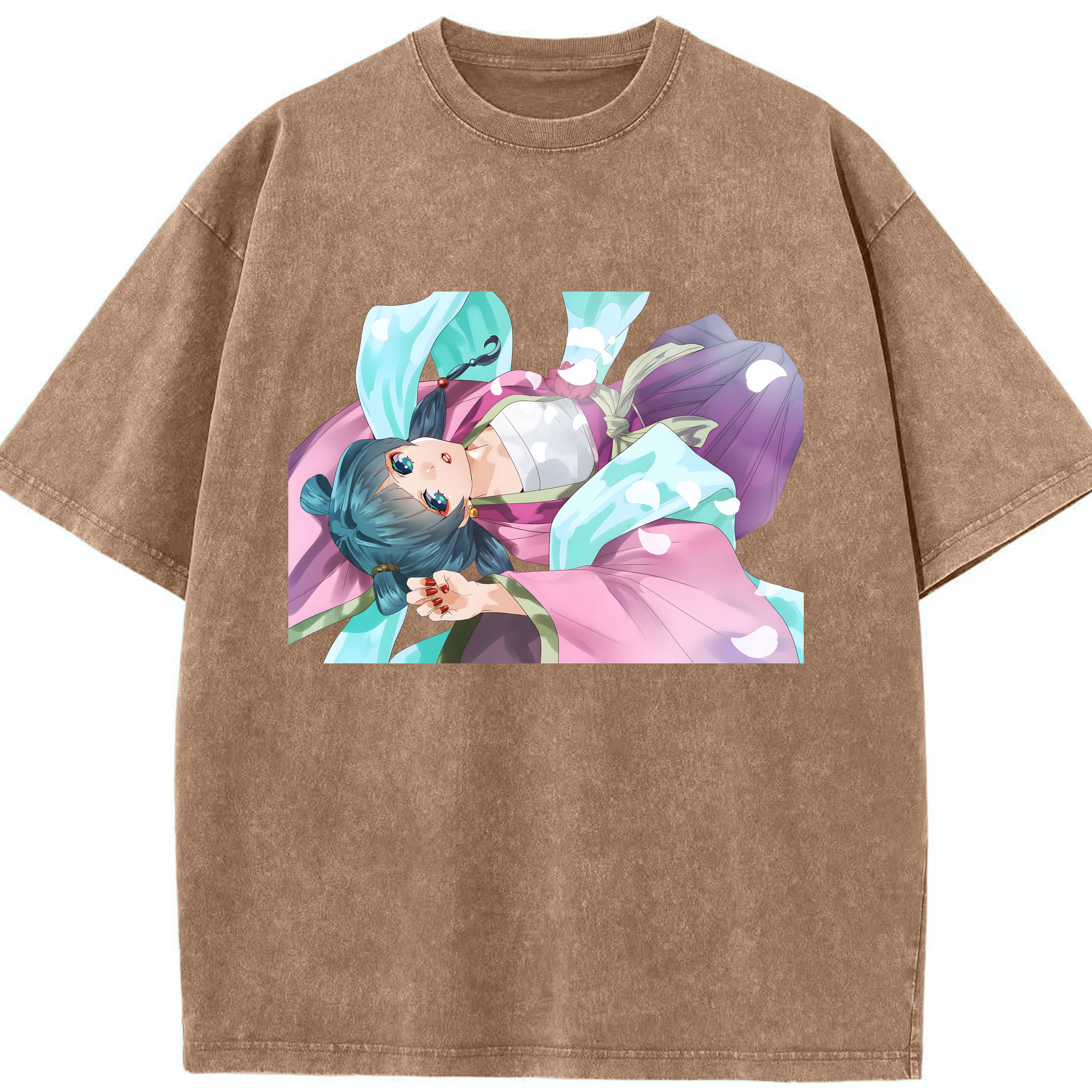 （画像用） 薬屋のひとりごと The Apothecary Diaries 綿100% ヴィンテージ風 半袖Tシャツ（フロントプリント）