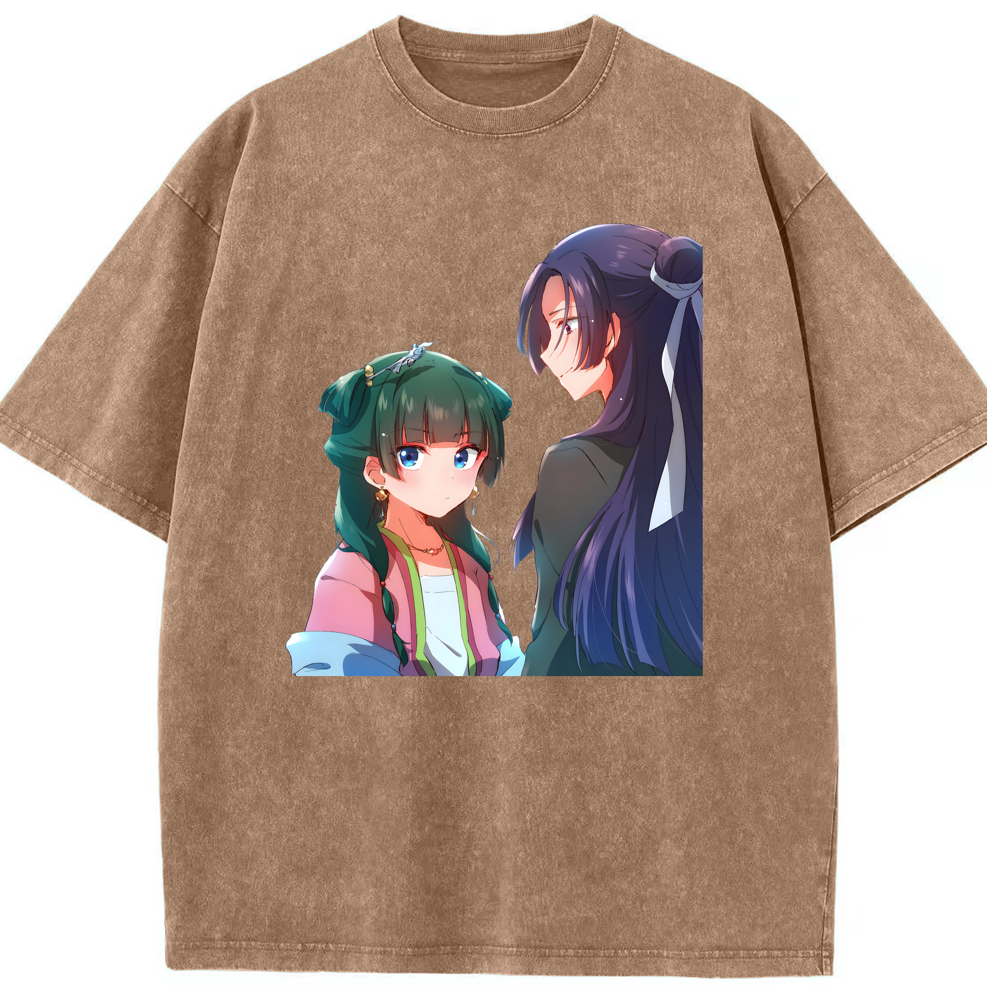 （画像用） 薬屋のひとりごと The Apothecary Diaries 綿100% ヴィンテージ風 半袖Tシャツ（フロントプリント）