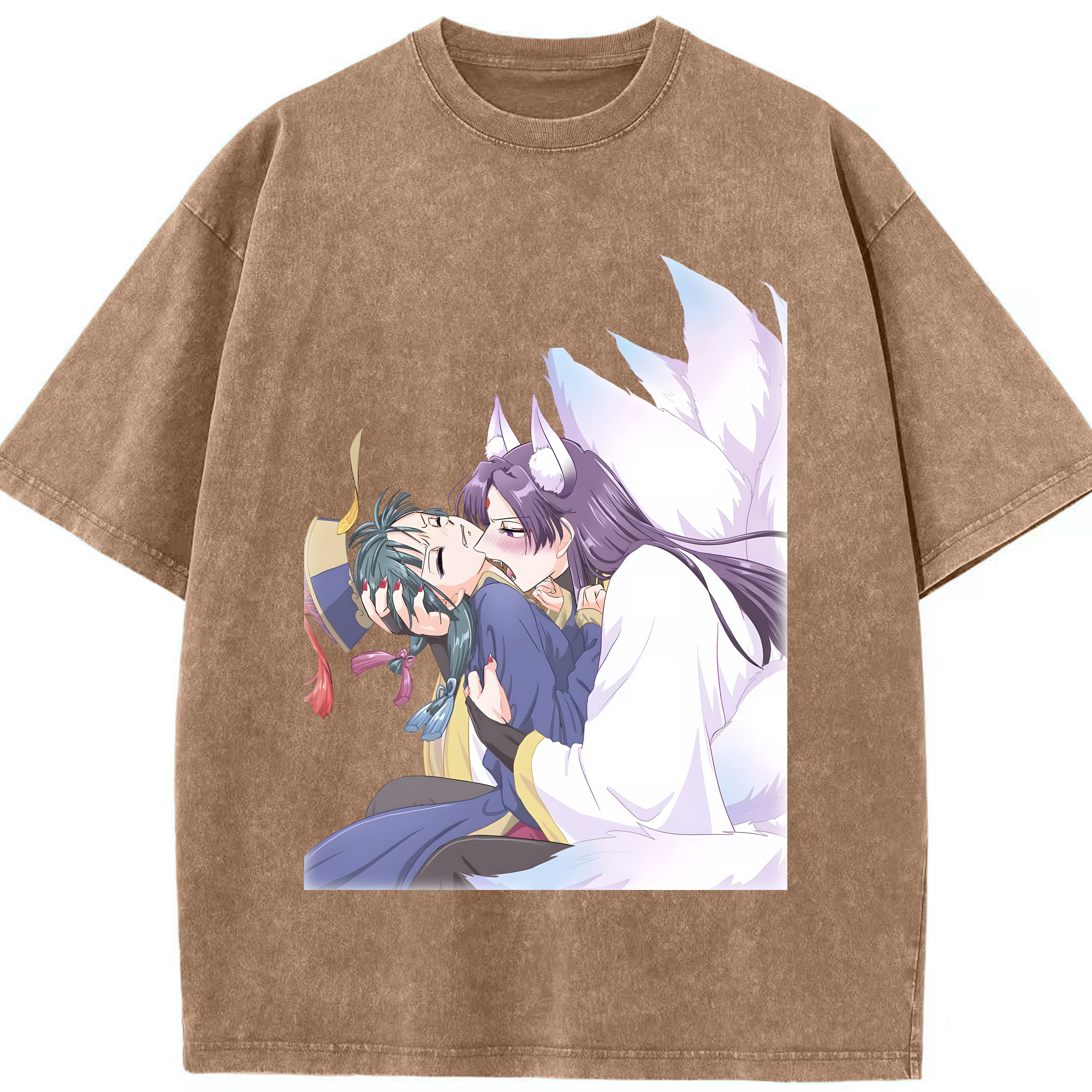 （画像用） 薬屋のひとりごと The Apothecary Diaries 綿100% ヴィンテージ風 半袖Tシャツ（フロントプリント）