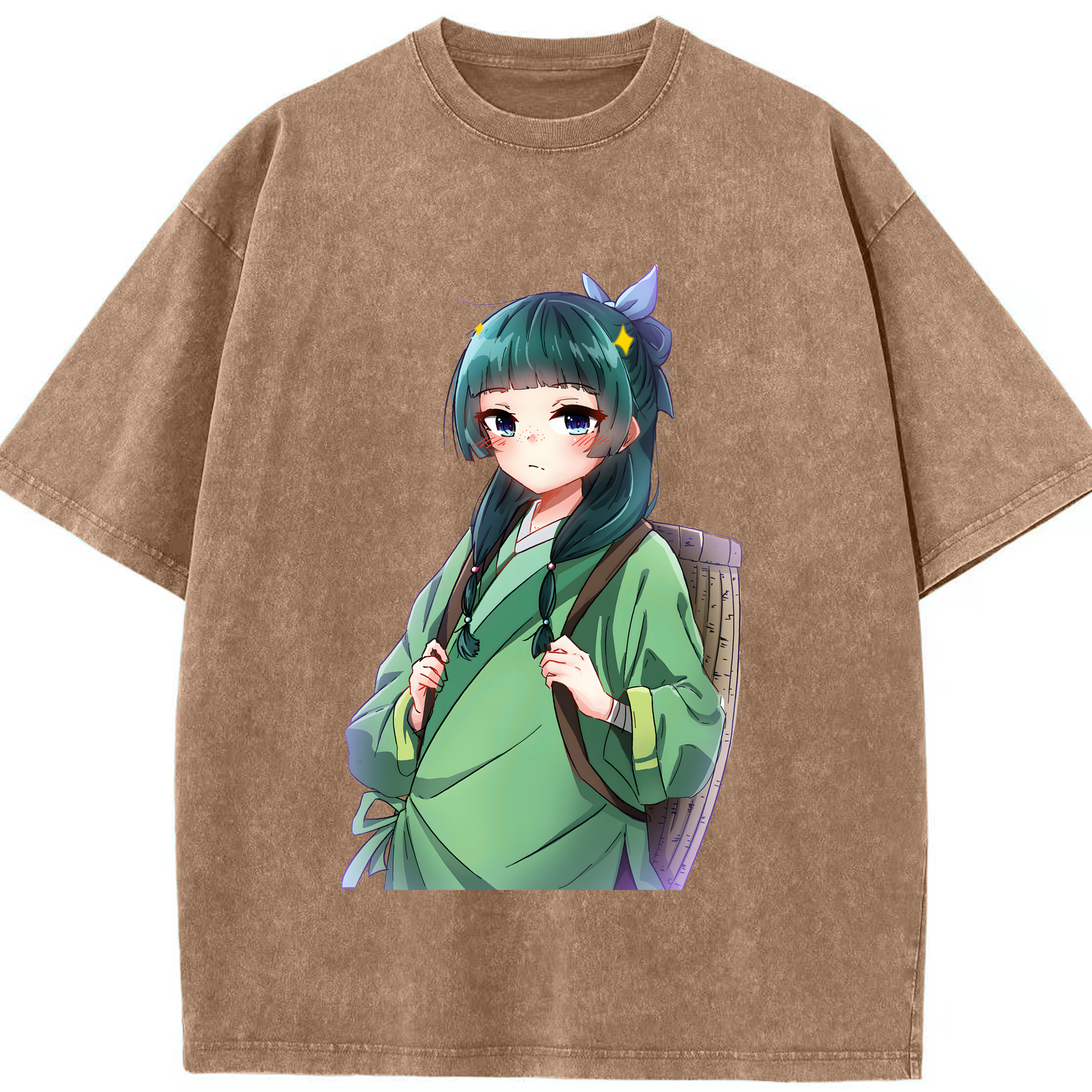 （画像用） 薬屋のひとりごと The Apothecary Diaries 綿100% ヴィンテージ風 半袖Tシャツ（フロントプリント）