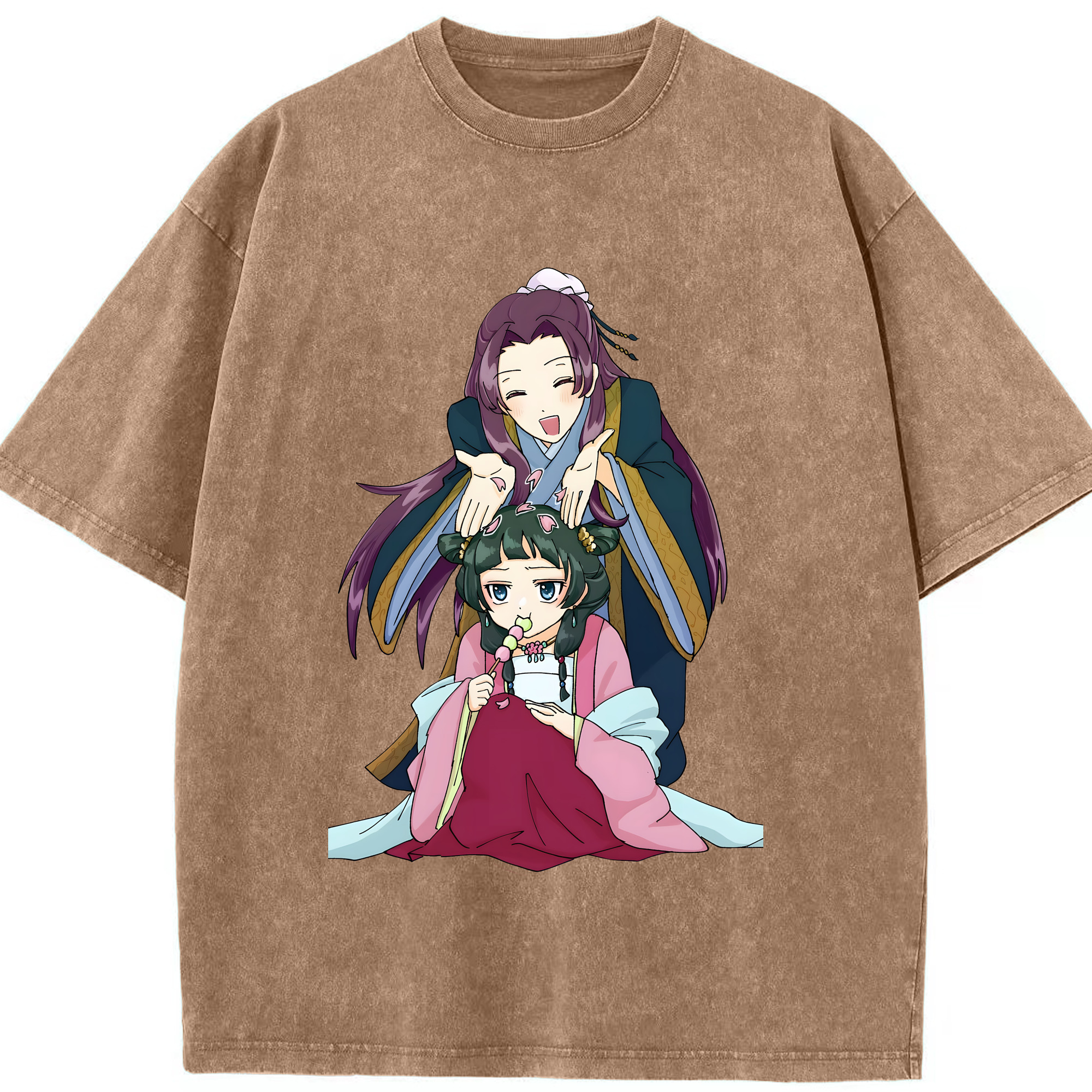 （画像用） 薬屋のひとりごと The Apothecary Diaries 綿100% ヴィンテージ風 半袖Tシャツ（フロントプリント）