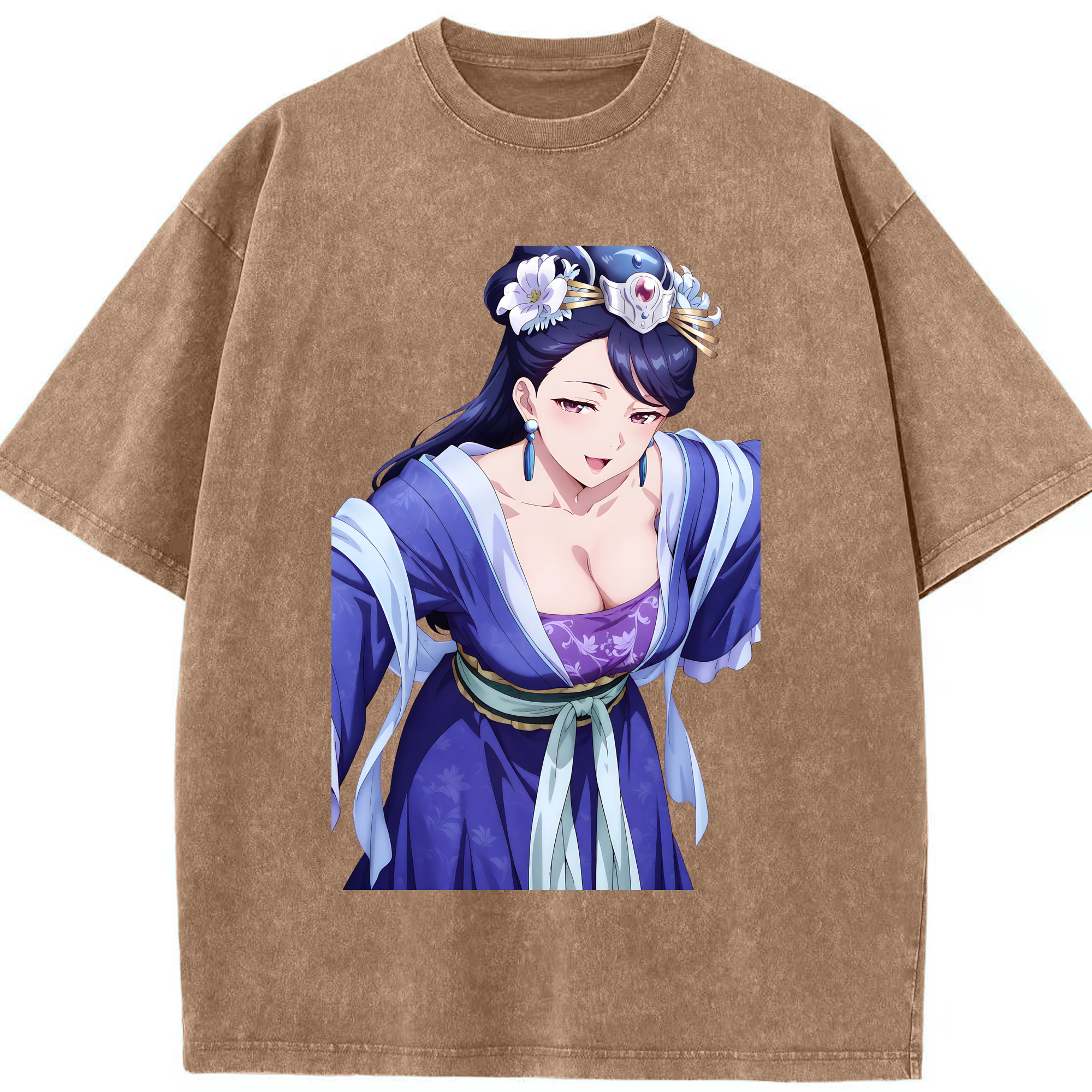 （画像用） 薬屋のひとりごと The Apothecary Diaries 綿100% ヴィンテージ風 半袖Tシャツ（フロントプリント）