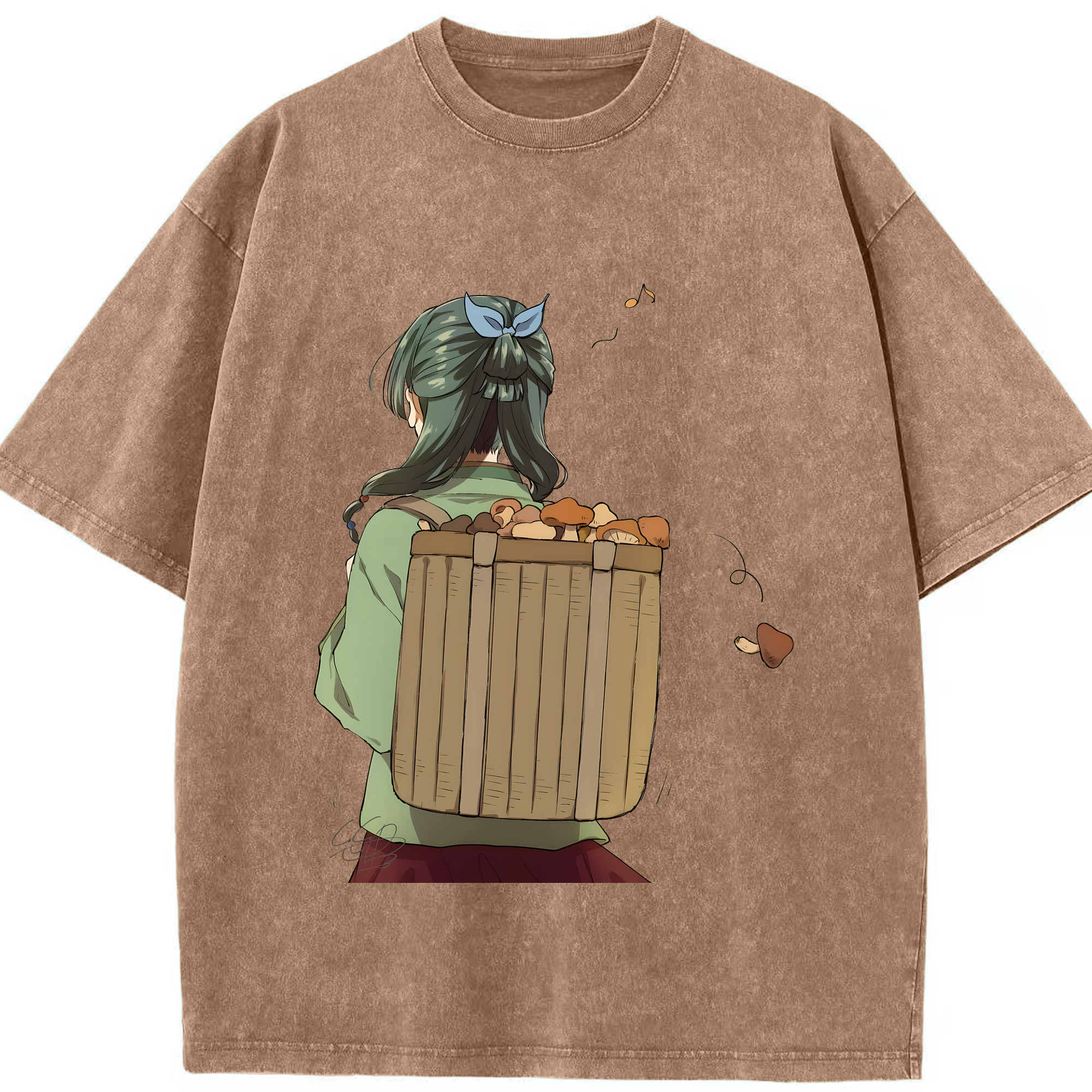 （画像用） 薬屋のひとりごと The Apothecary Diaries 綿100% ヴィンテージ風 半袖Tシャツ（フロントプリント）