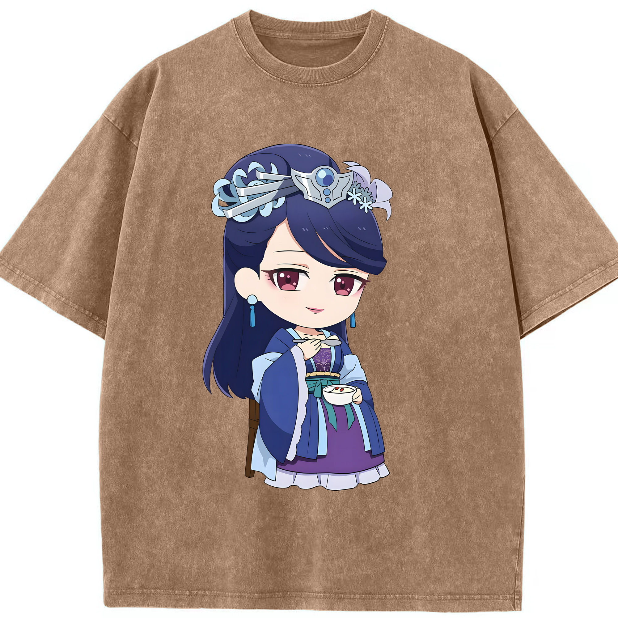 （画像用） 薬屋のひとりごと The Apothecary Diaries 綿100% ヴィンテージ風 半袖Tシャツ（フロントプリント）