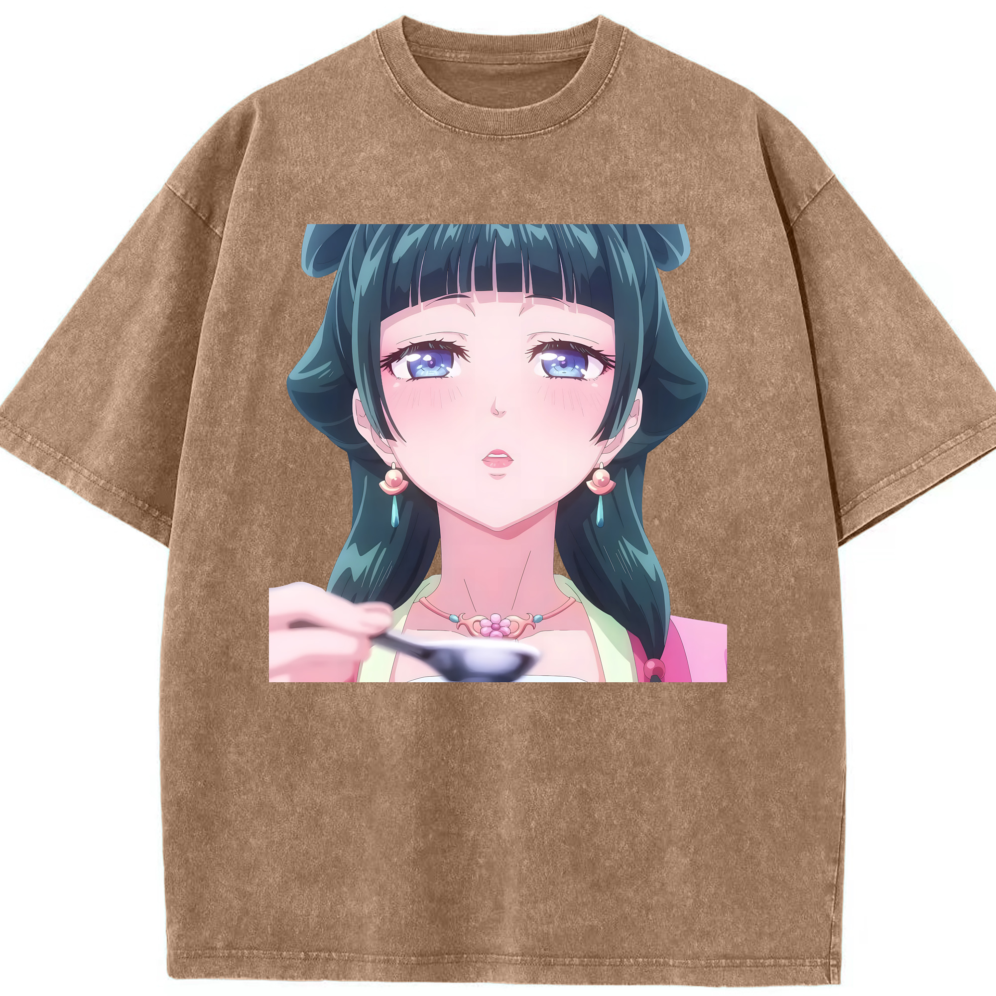 （画像用） 薬屋のひとりごと The Apothecary Diaries 綿100% ヴィンテージ風 半袖Tシャツ（フロントプリント）