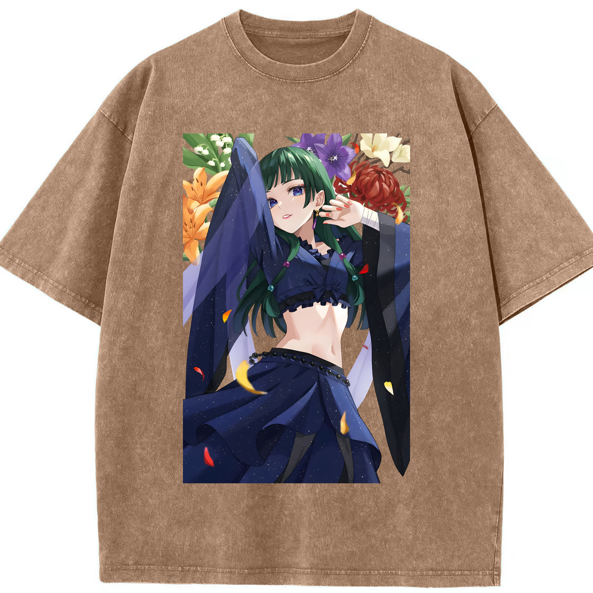 （画像用） 薬屋のひとりごと The Apothecary Diaries 綿100% ヴィンテージ風 半袖Tシャツ（フロントプリント）
