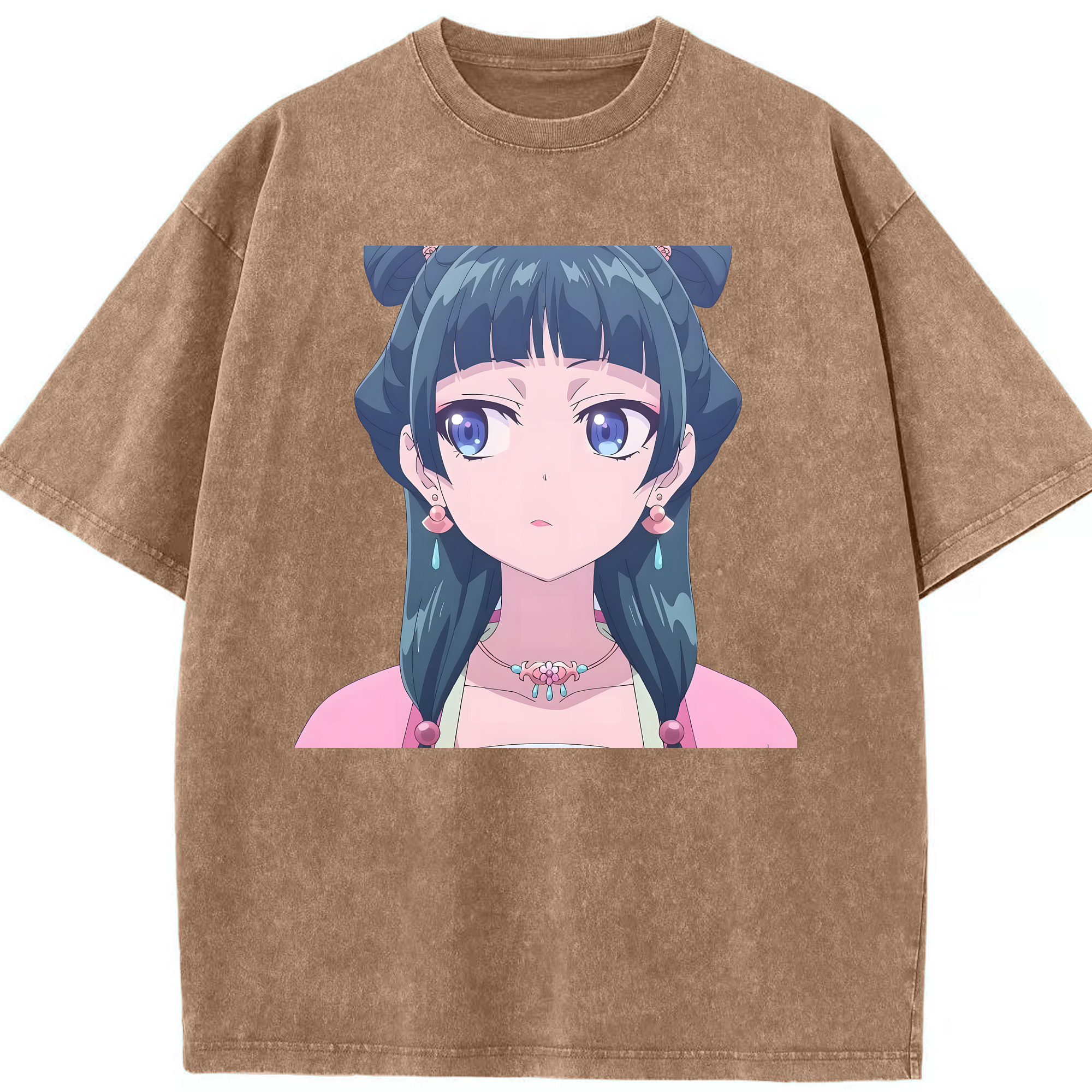 （画像用） 薬屋のひとりごと The Apothecary Diaries 綿100% ヴィンテージ風 半袖Tシャツ（フロントプリント）