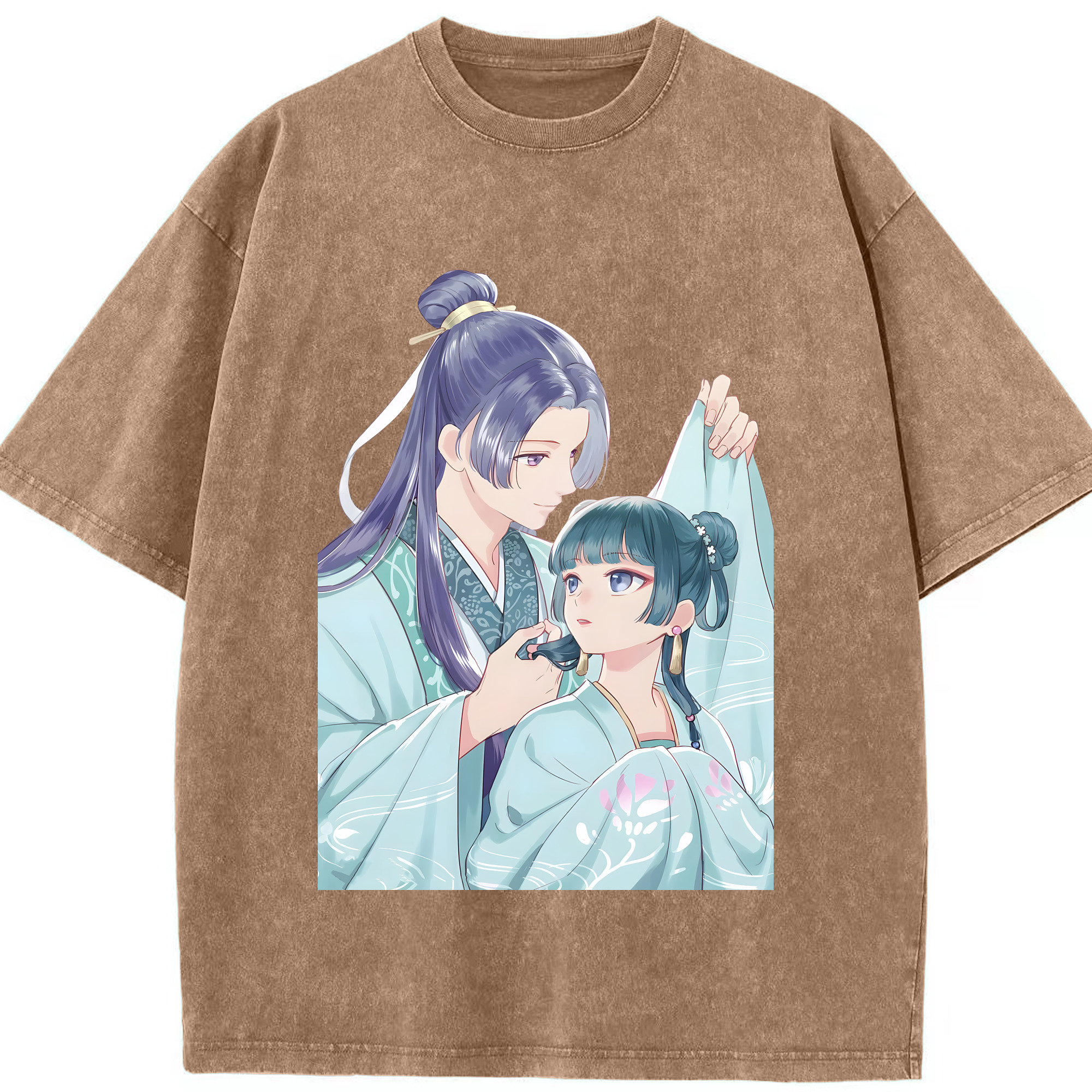 （画像用） 薬屋のひとりごと The Apothecary Diaries 綿100% ヴィンテージ風 半袖Tシャツ（フロントプリント）